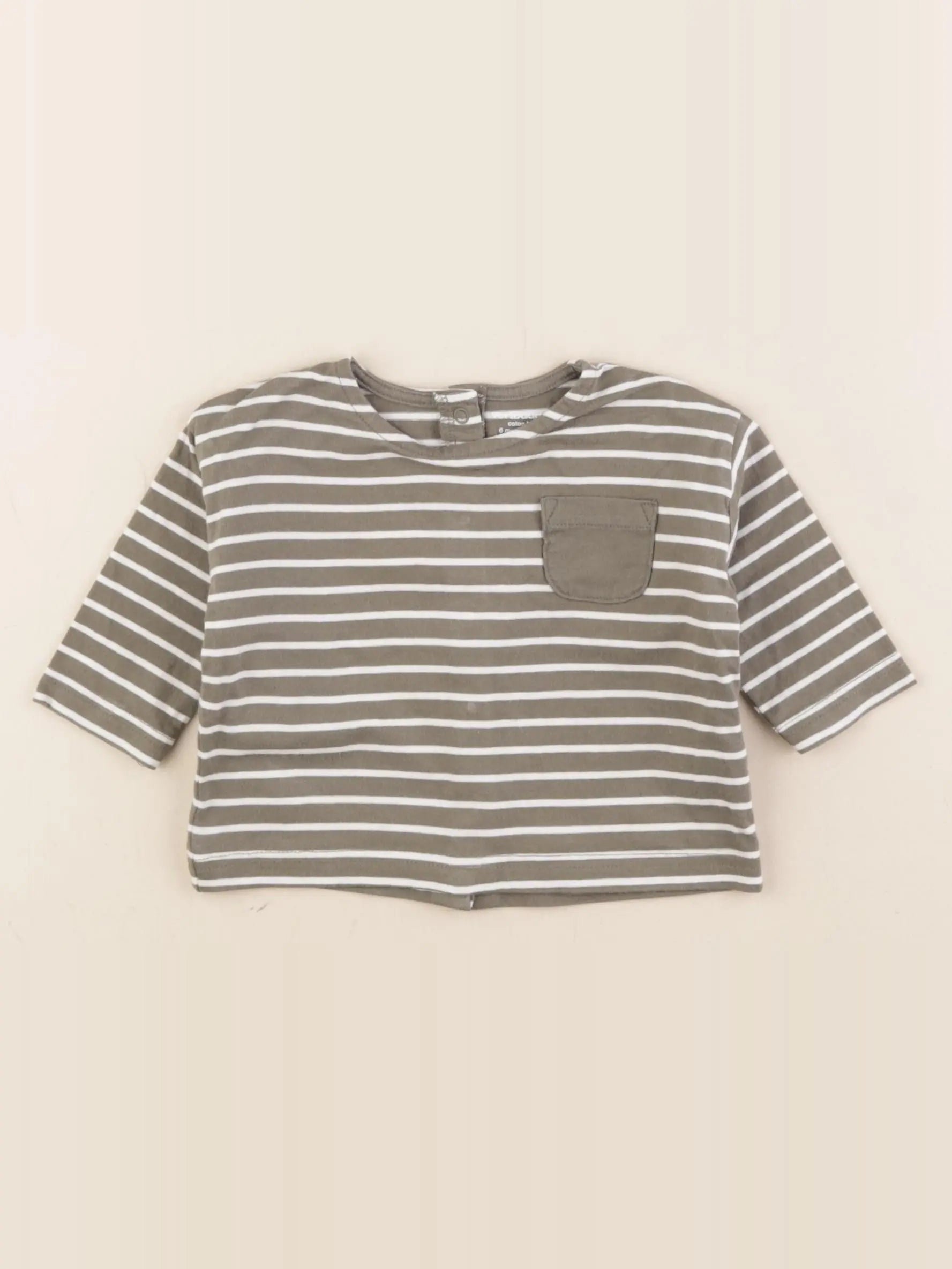 Vertbaudet - tee-shirt vert - 6 mois