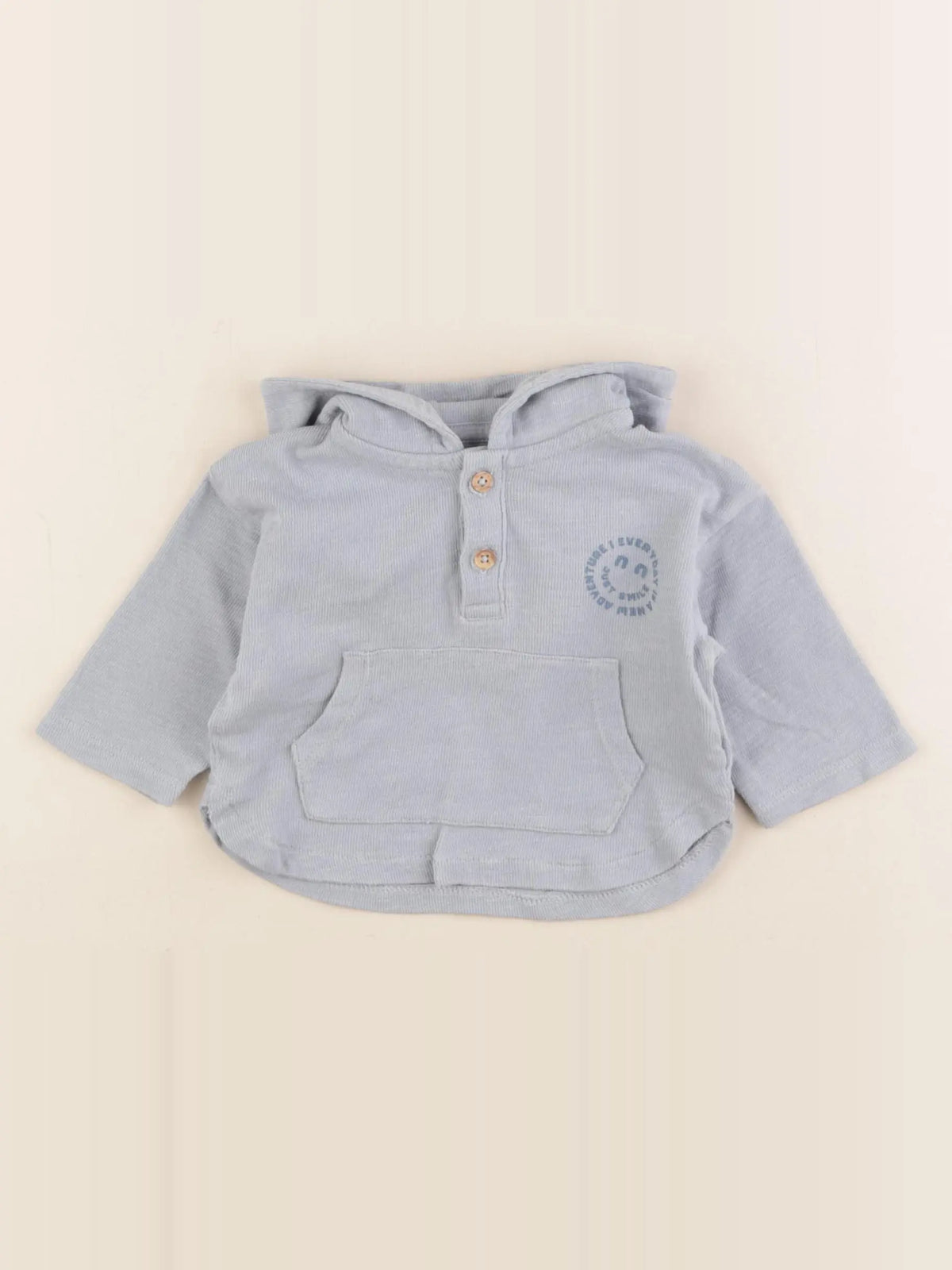 Vertbaudet - sweat bleu - 3 mois