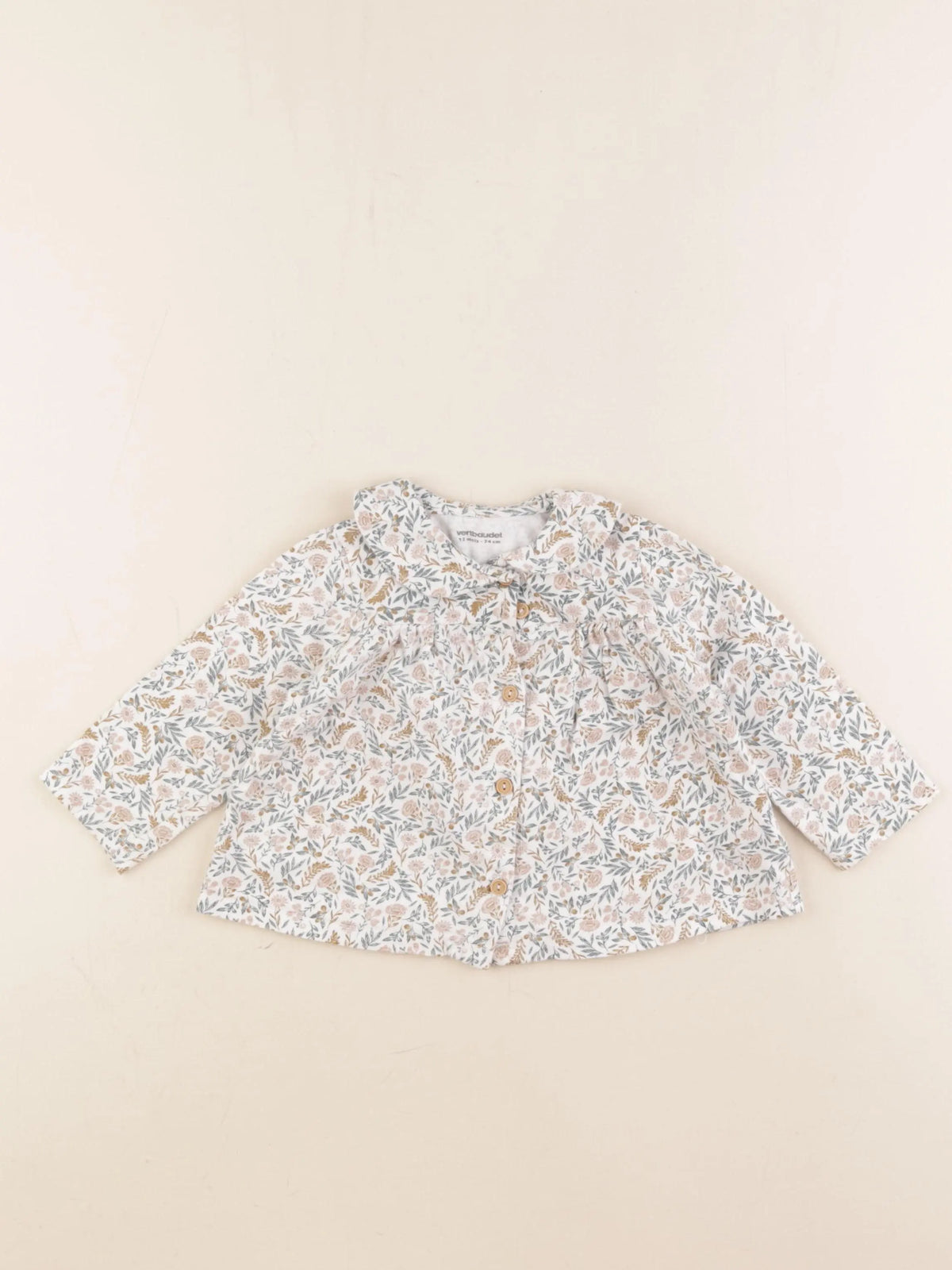Vertbaudet - tee-shirt multicolore - 12 mois