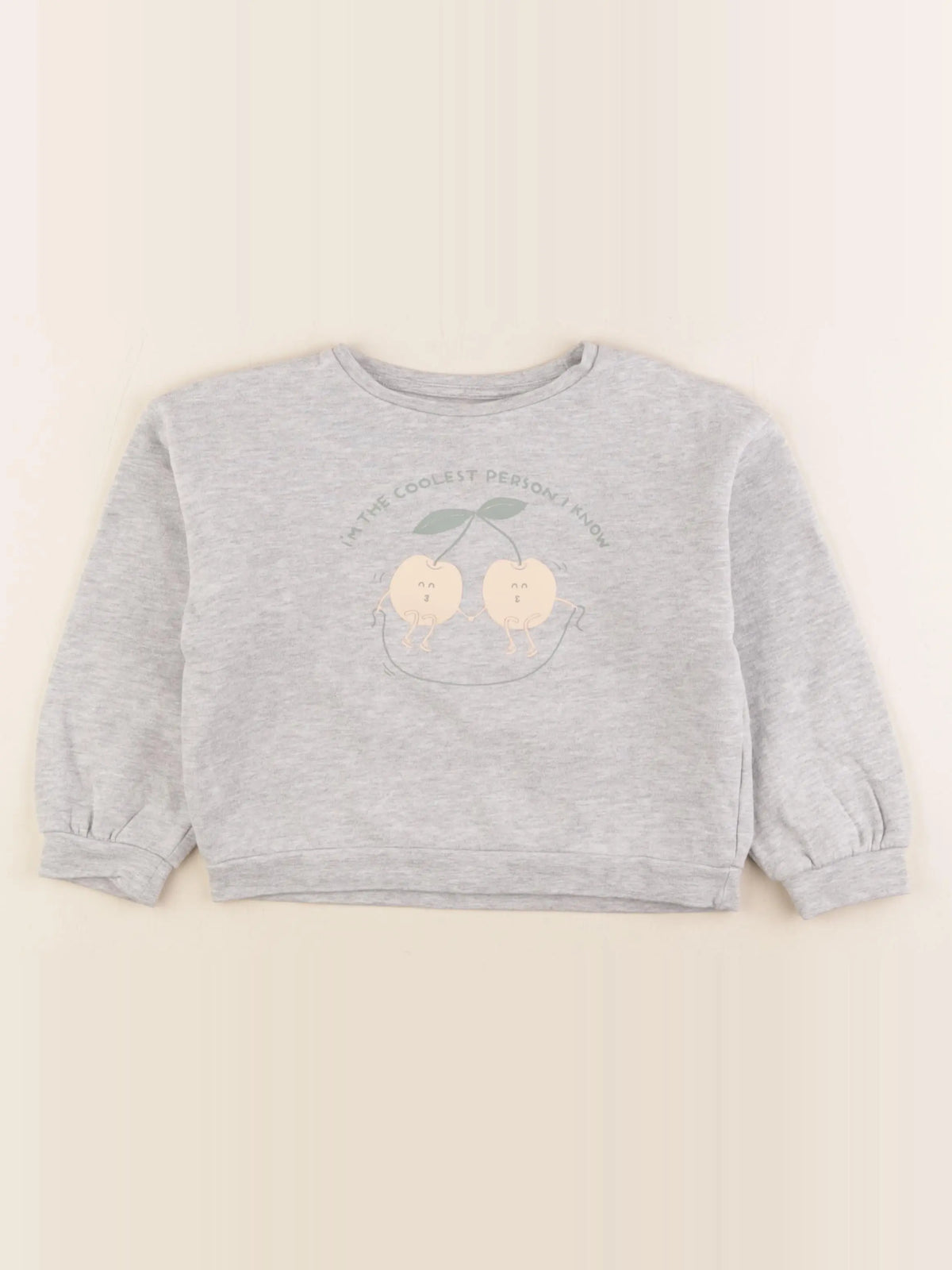 Vertbaudet - sweat gris - 6 ans