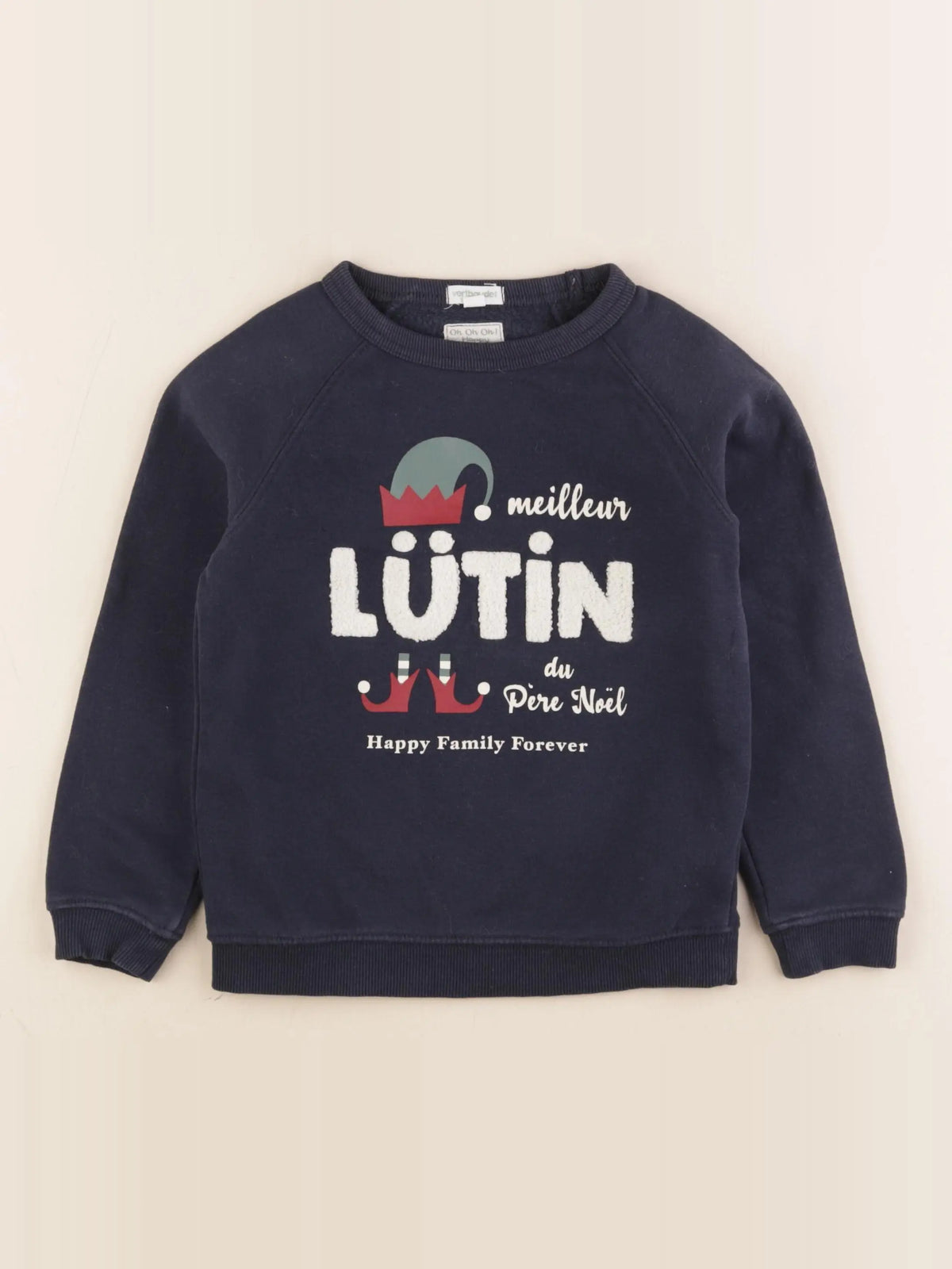 Vertbaudet - sweat bleu - 6 ans