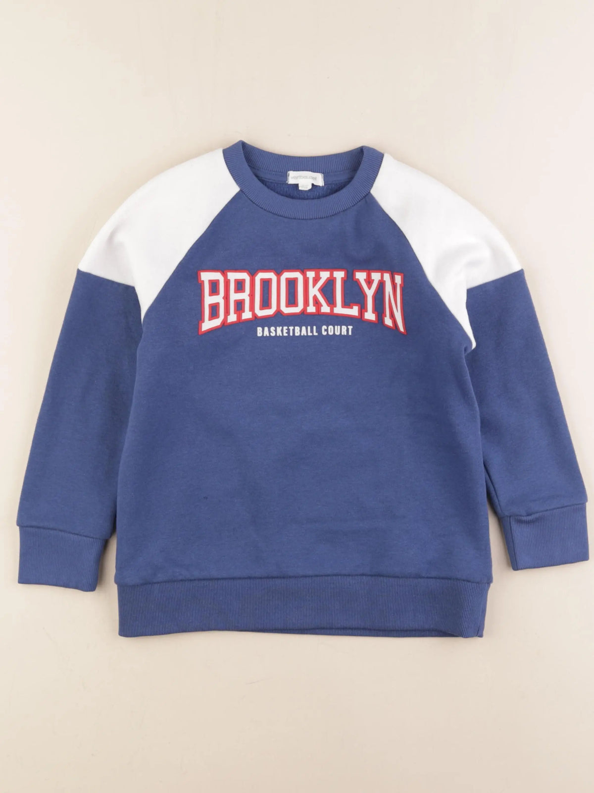Vertbaudet - sweat bleu - 8 ans