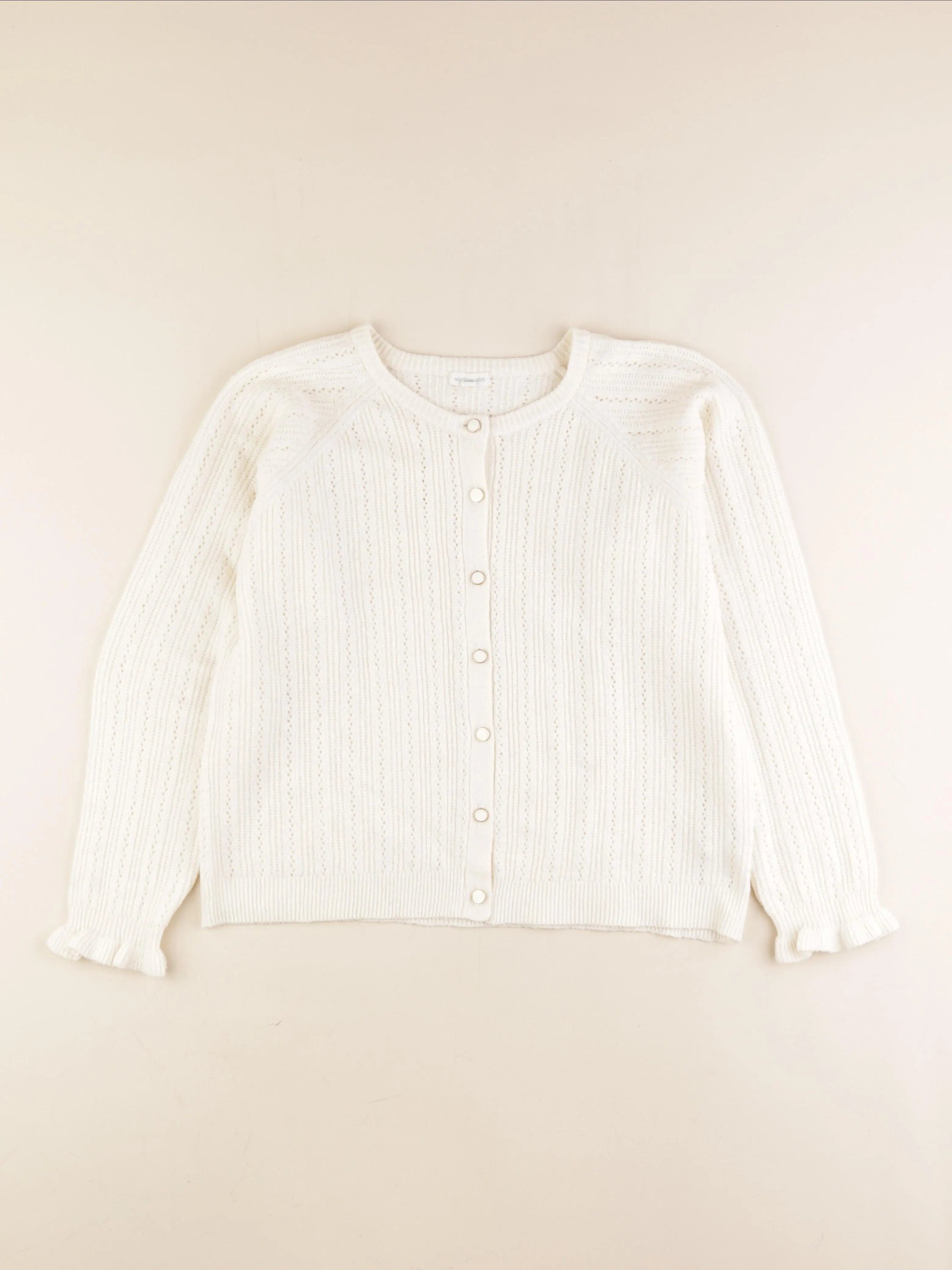 Vertbaudet - gilet blanc - 12 ans