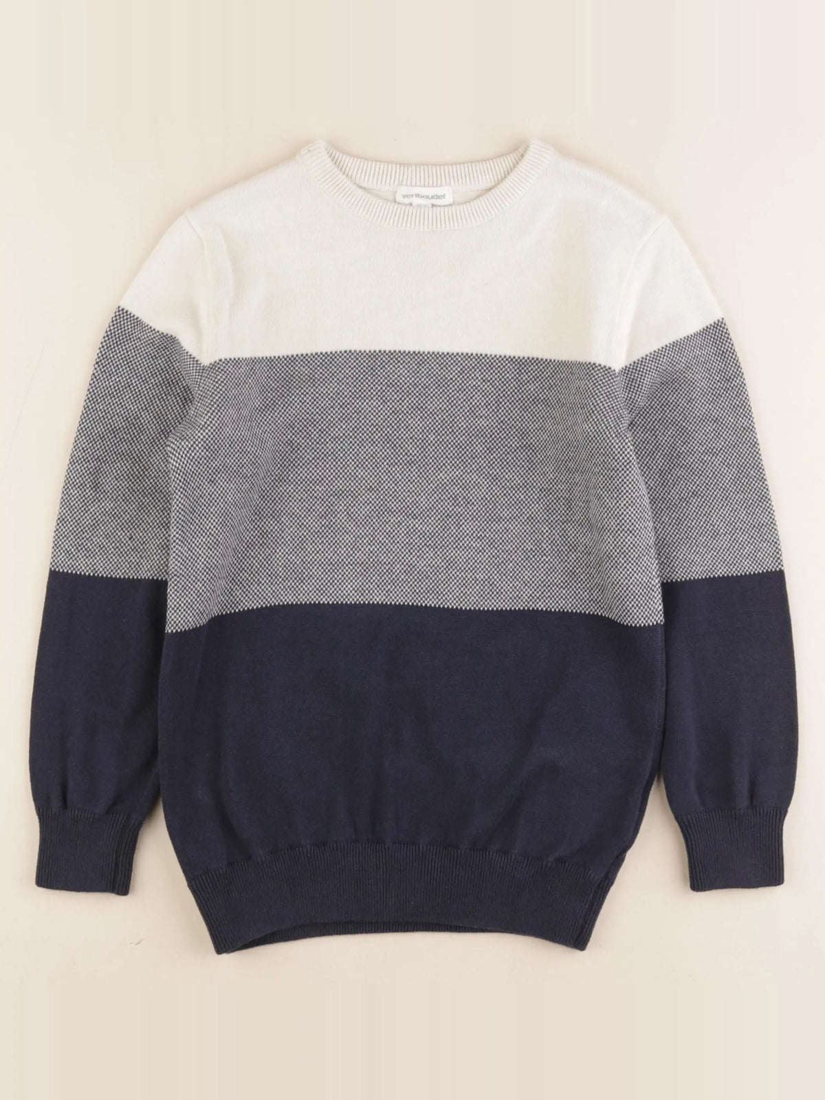 Vertbaudet - pull bleu - 8 ans