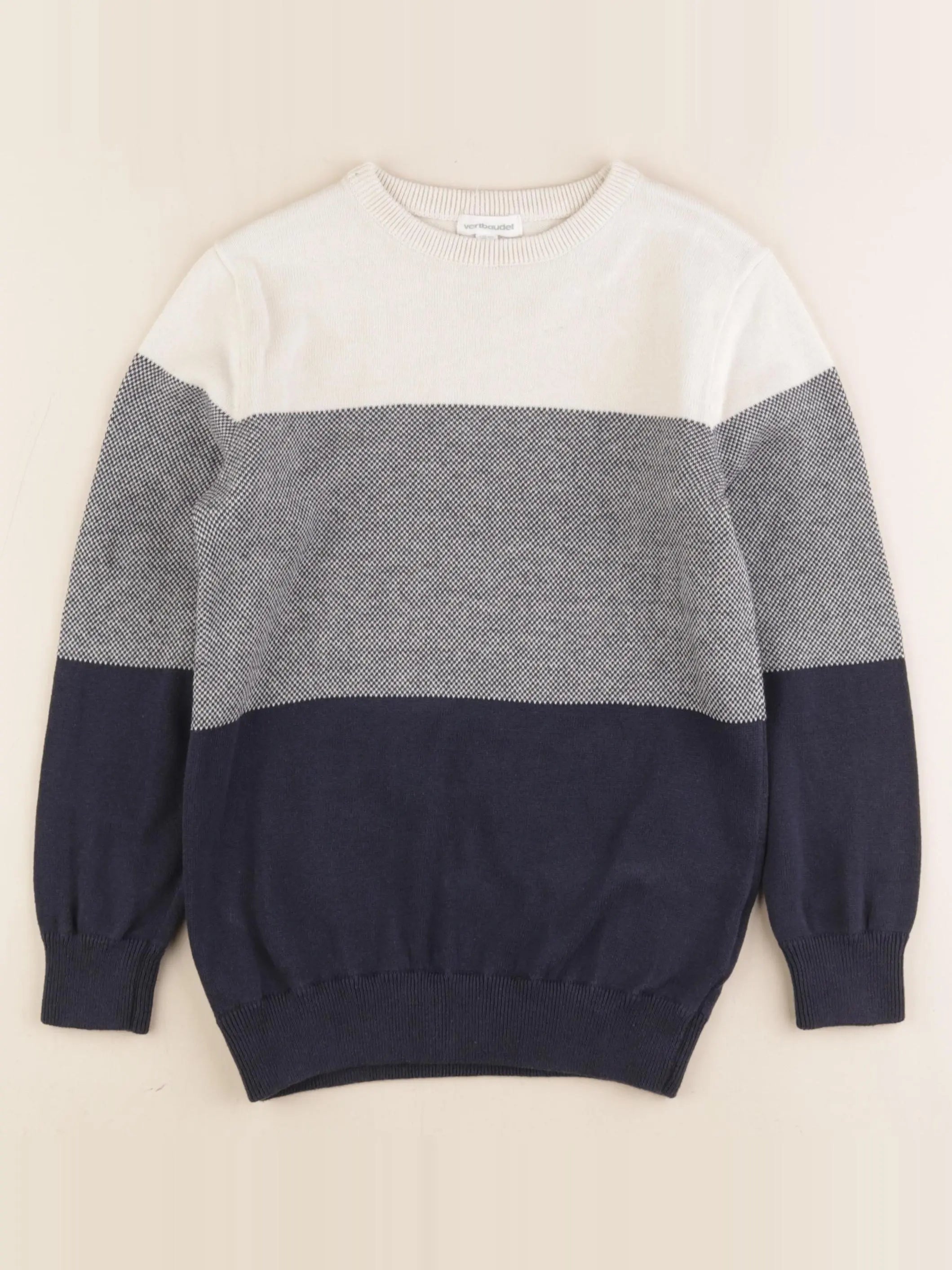 Vertbaudet - pull bleu - 8 ans