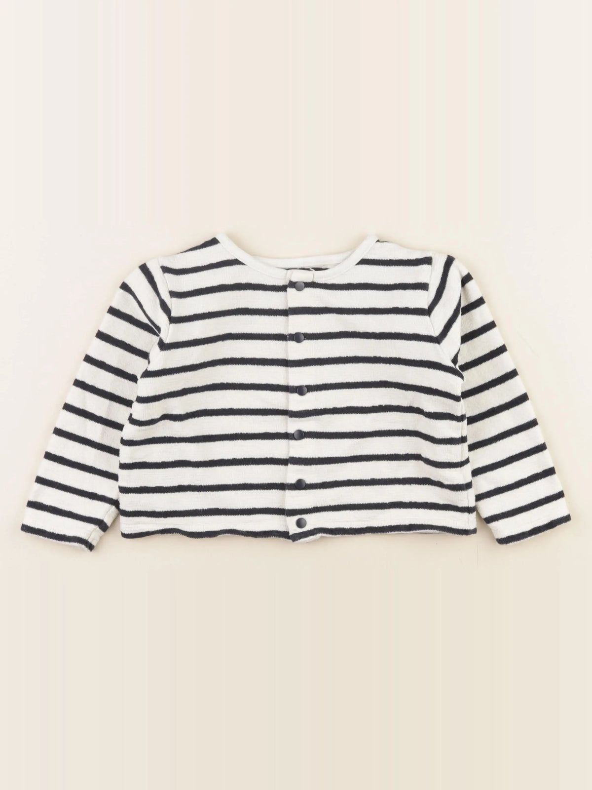 Boutchou - sweat blanc, bleu - 36 mois