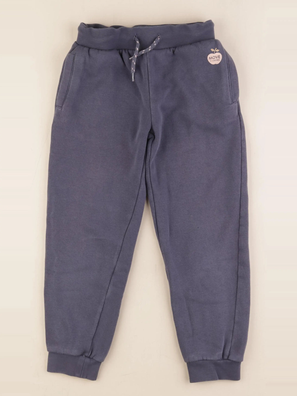 Vertbaudet - jogging doublé bleu - 8 ans