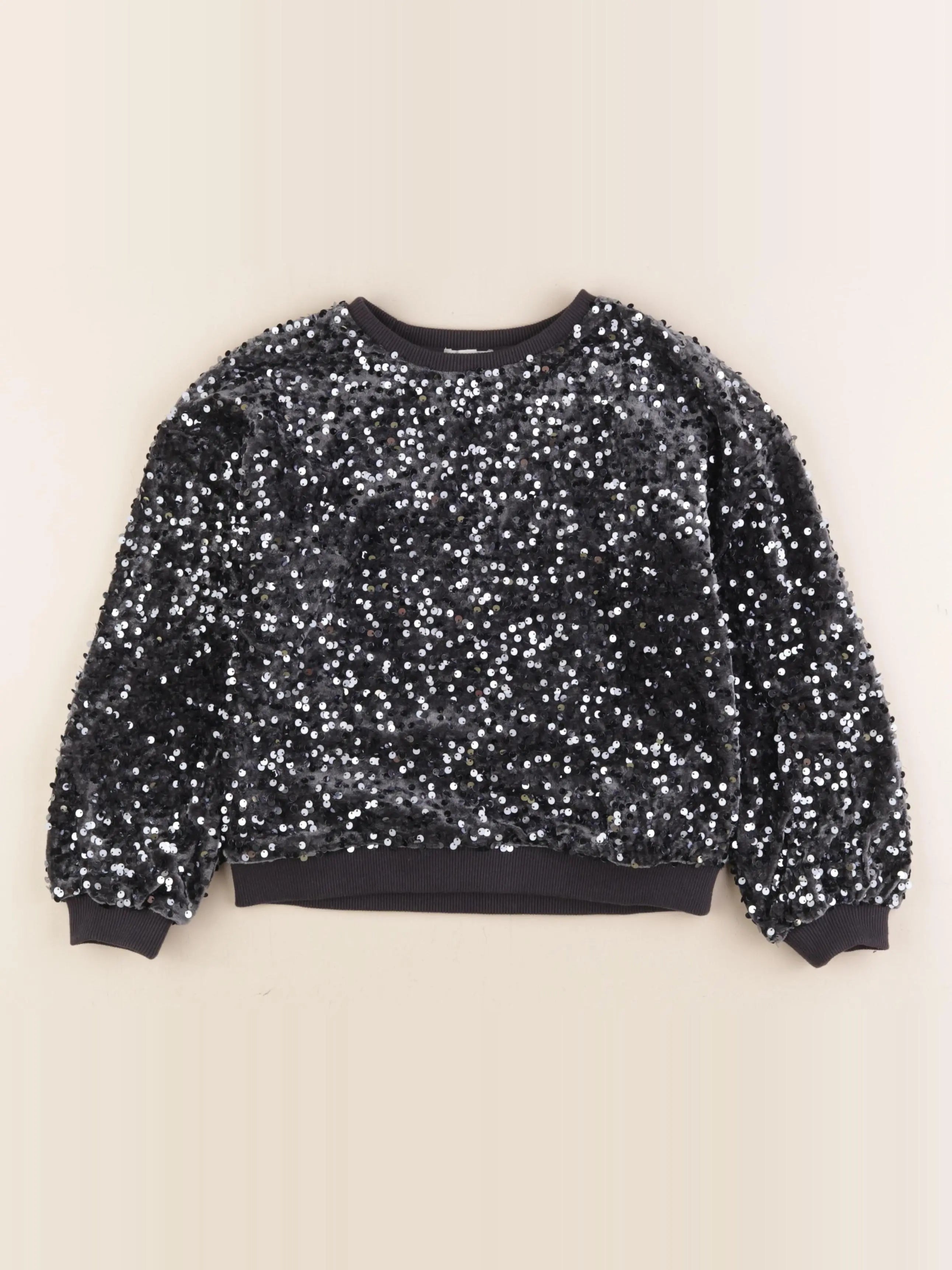 Vertbaudet - sweat gris - 8 ans