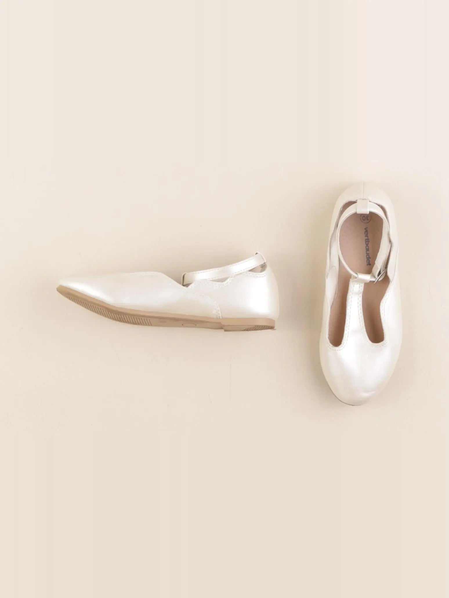 Vertbaudet - ballerines beige - pointure 30