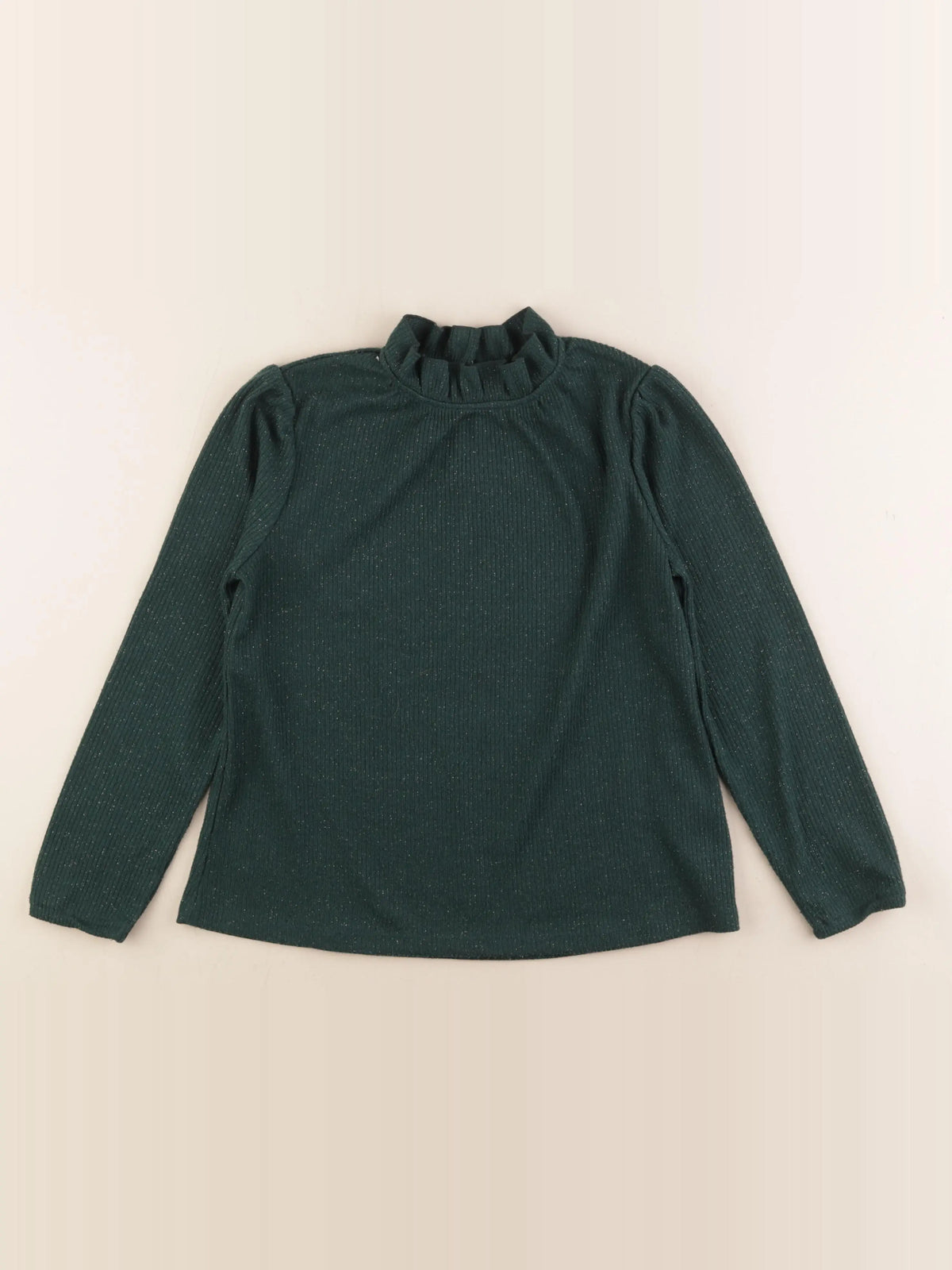 Vertbaudet - sous-pull vert - 10 ans