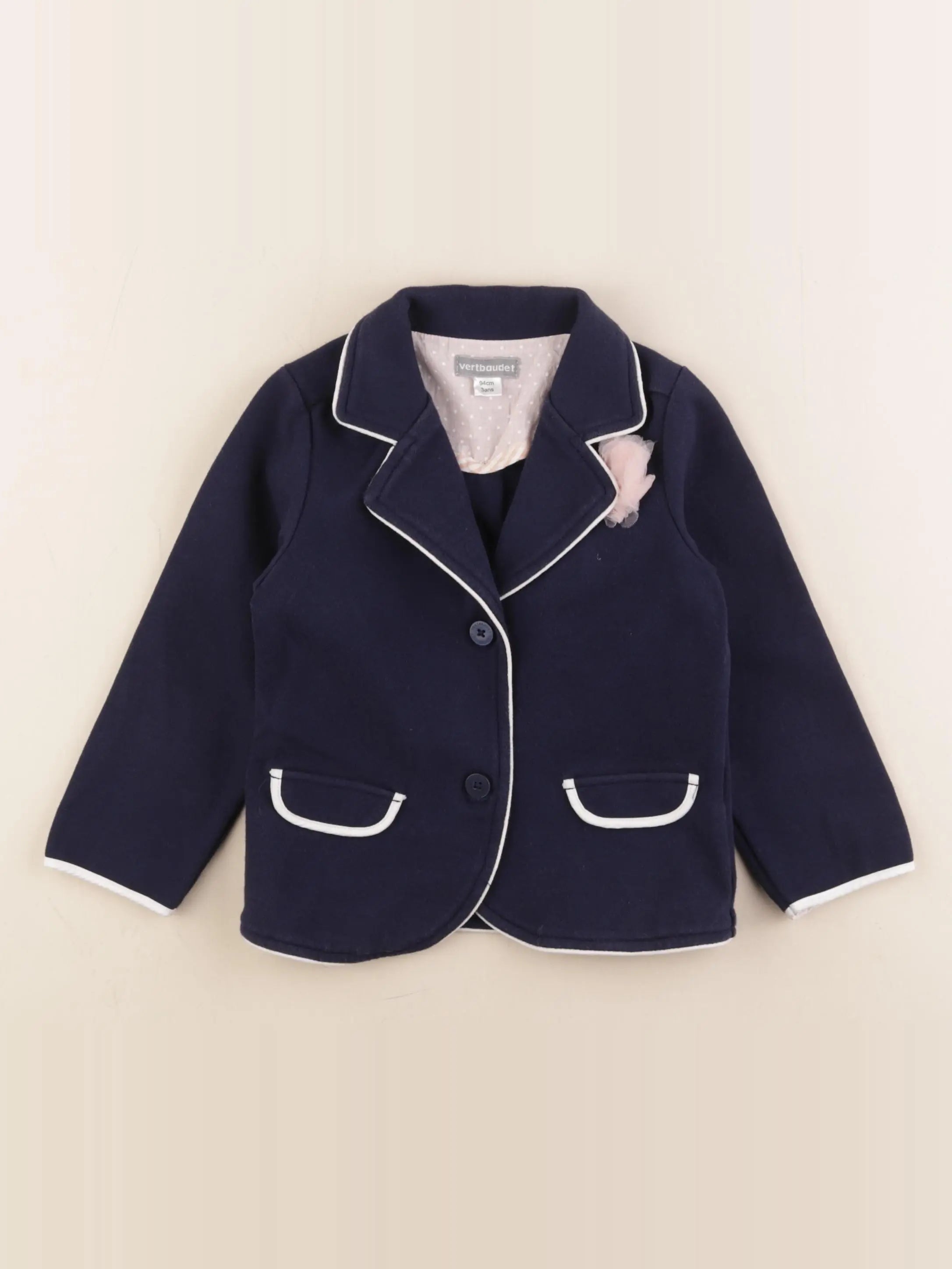 Vertbaudet - veste bleu - 3 ans