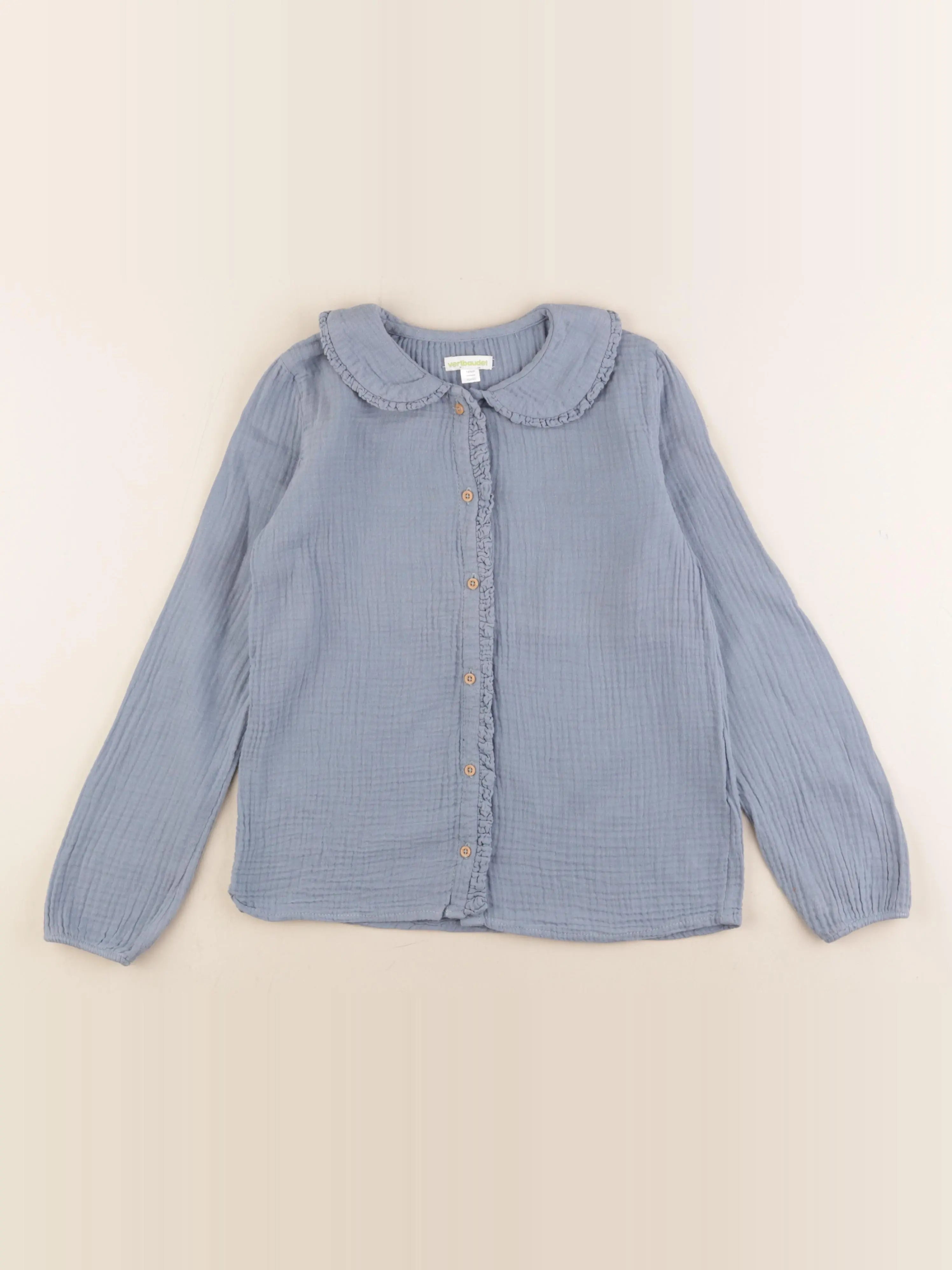 Vertbaudet - blouse bleu - 10 ans