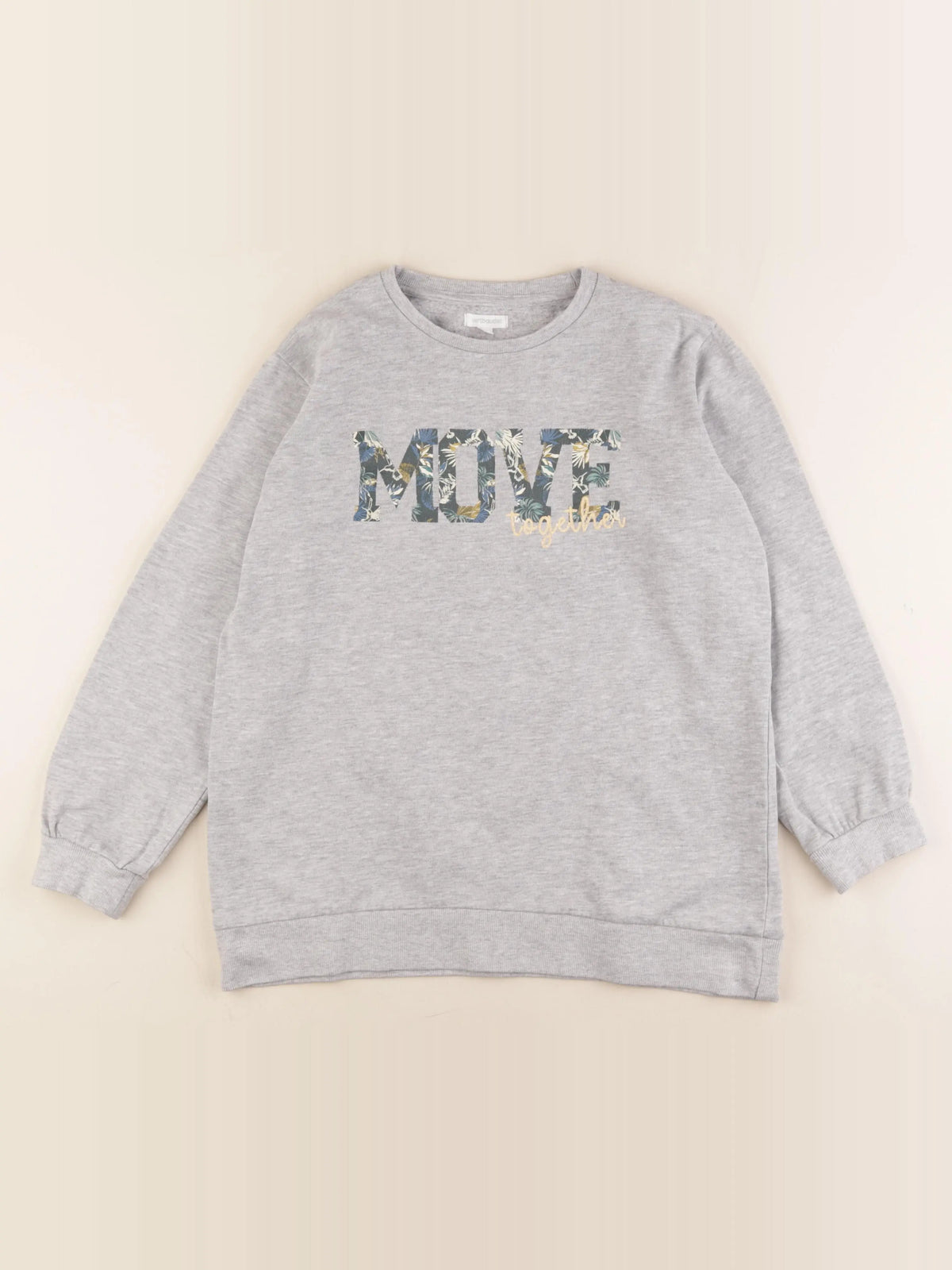 Vertbaudet - sweat gris - 12 ans