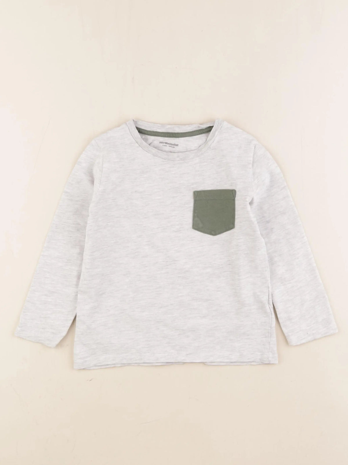 Vertbaudet - tee-shirt gris - 4 ans