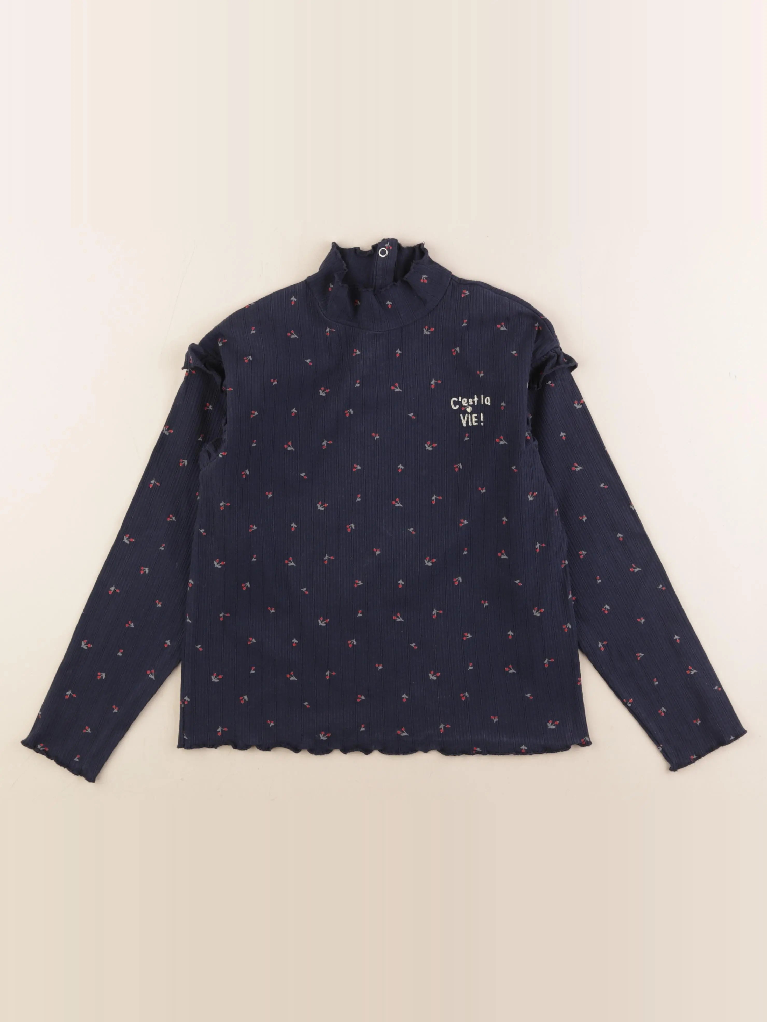 Vertbaudet - tee-shirt bleu - 10 ans