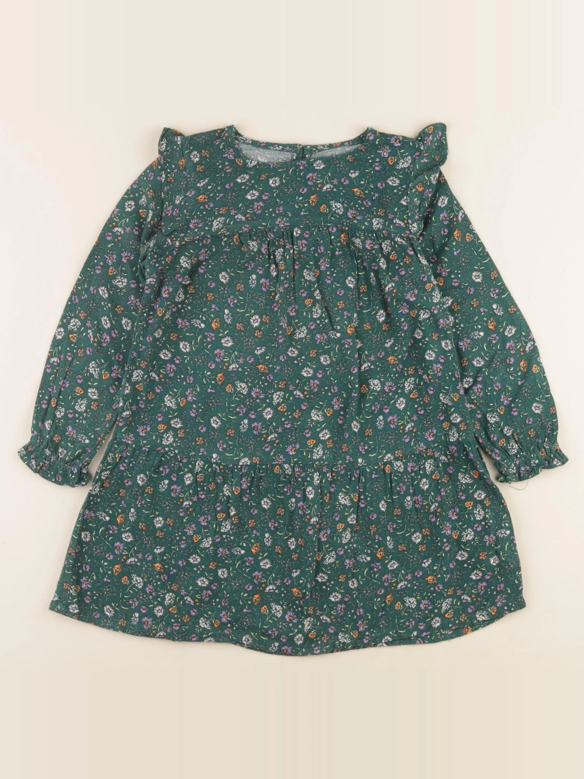 Vertbaudet - robe vert - 4 ans