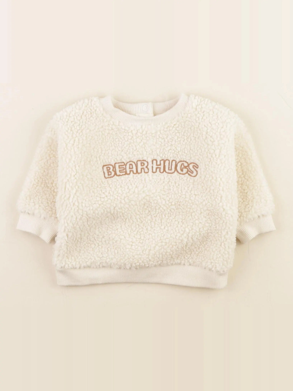 Vertbaudet - sweat beige - 1 mois