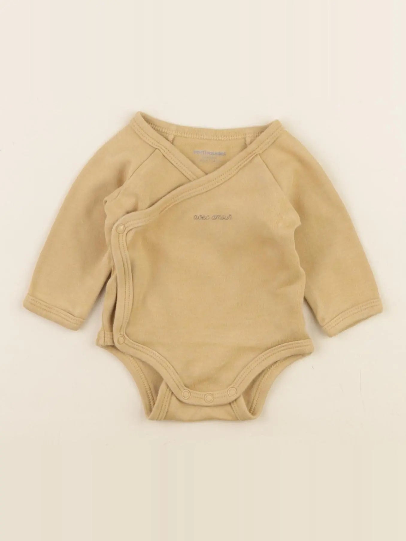 Vertbaudet - body jaune - 1 mois