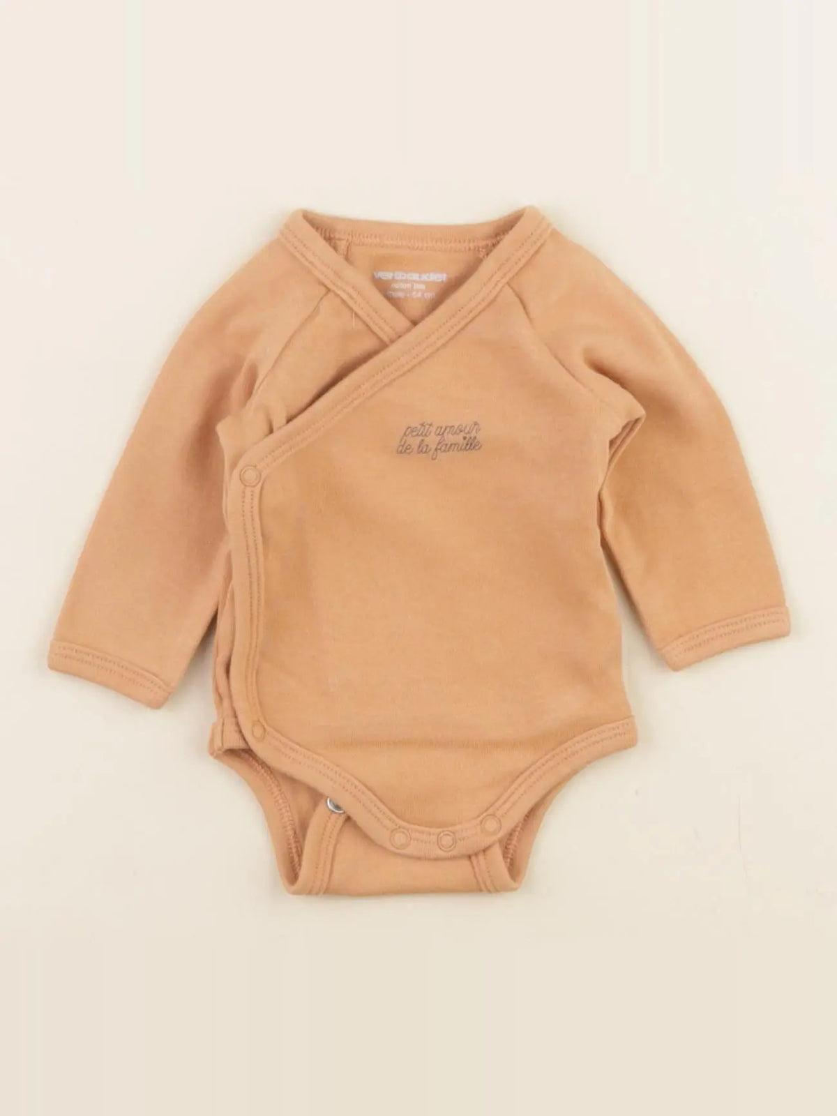 Vertbaudet - body orange - 1 mois