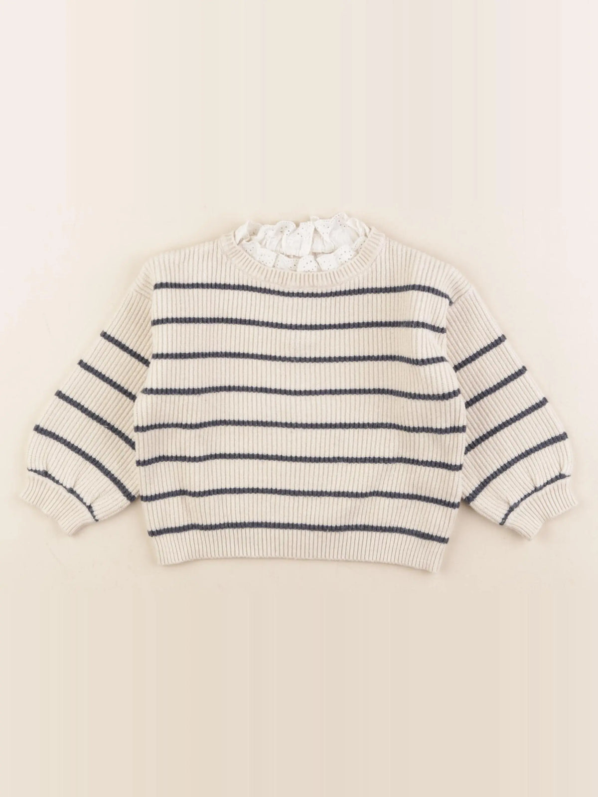 Vertbaudet - pull beige - 18 mois