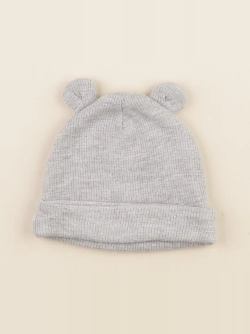 Vertbaudet - bonnet gris - 0/1 mois