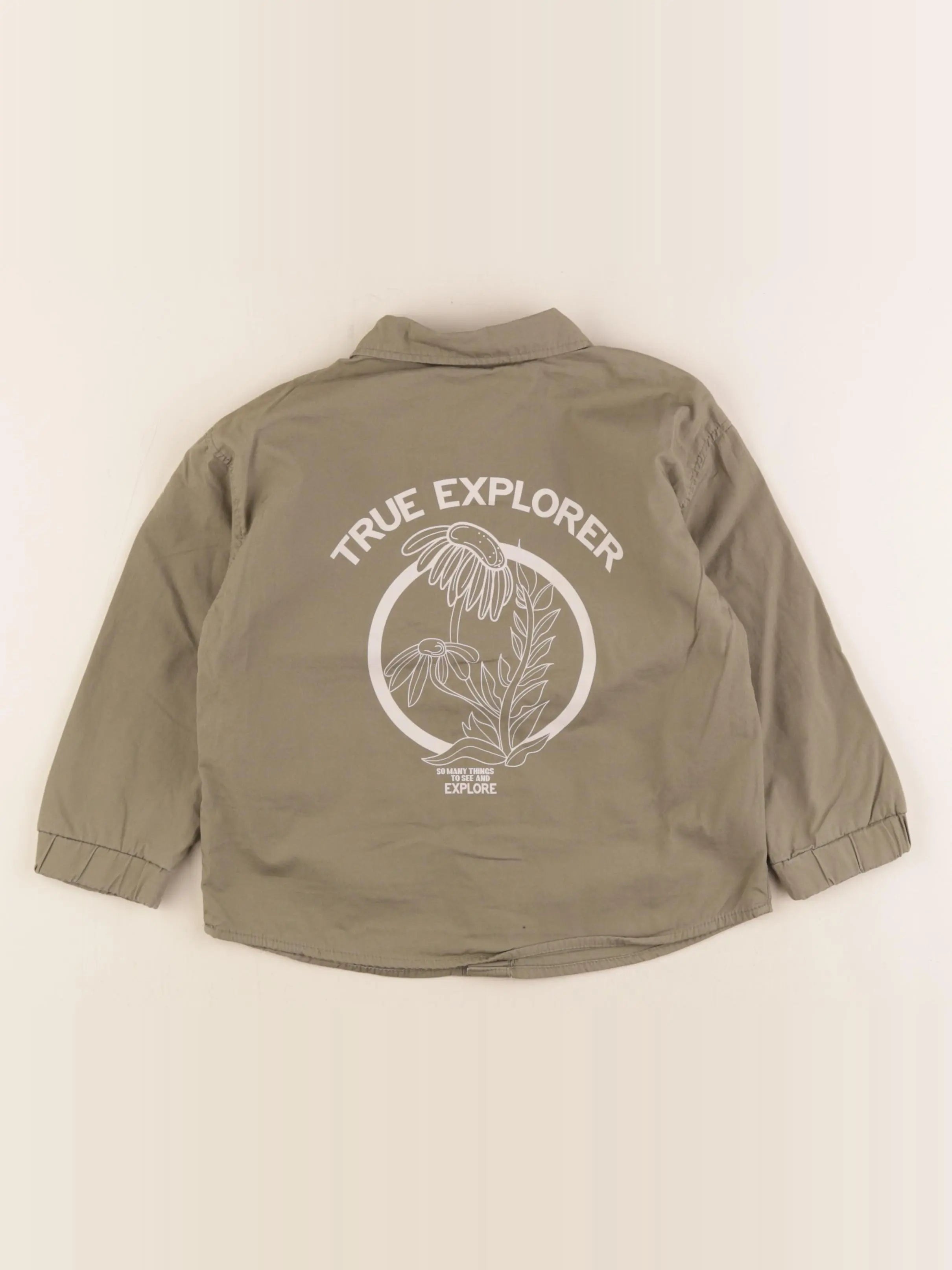 Zara - chemise imprimé au dos vert - 2/3 ans