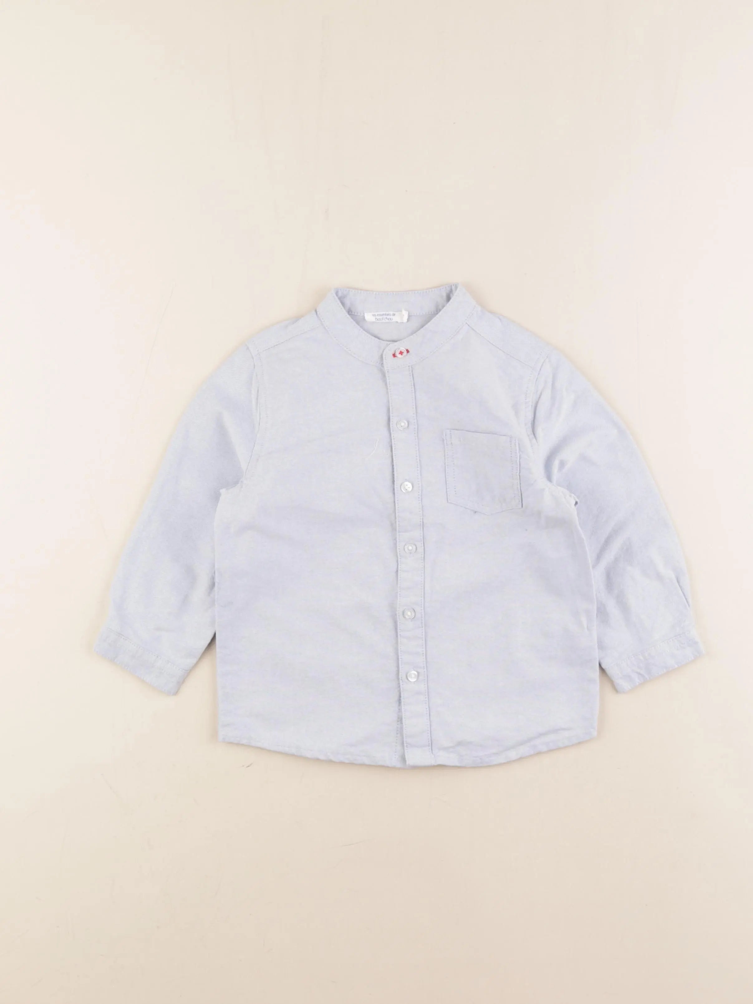 Boutchou - chemise bleu - 24 mois