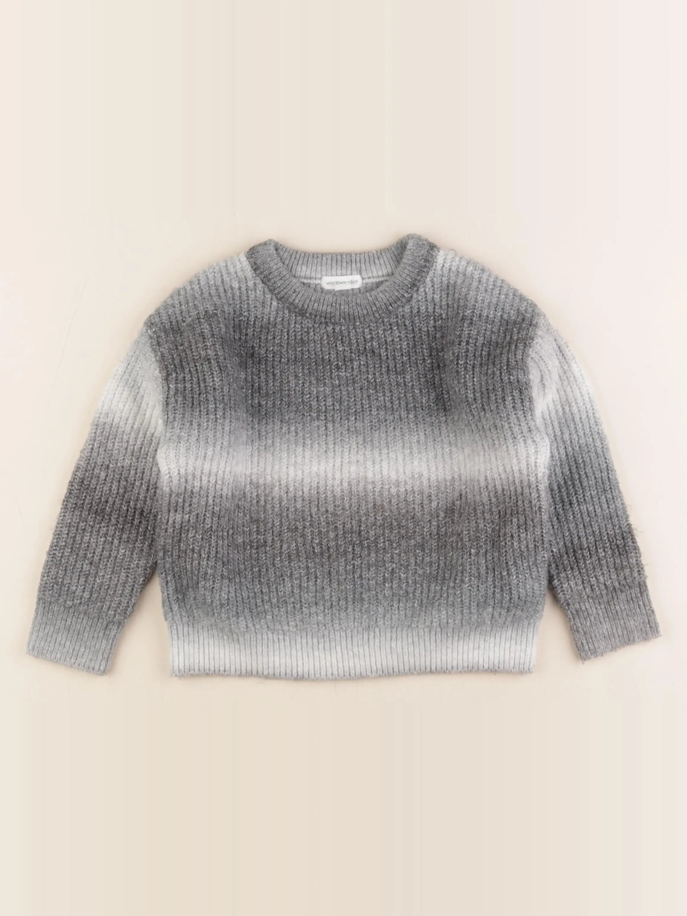 Vertbaudet - pull gris - 3 ans
