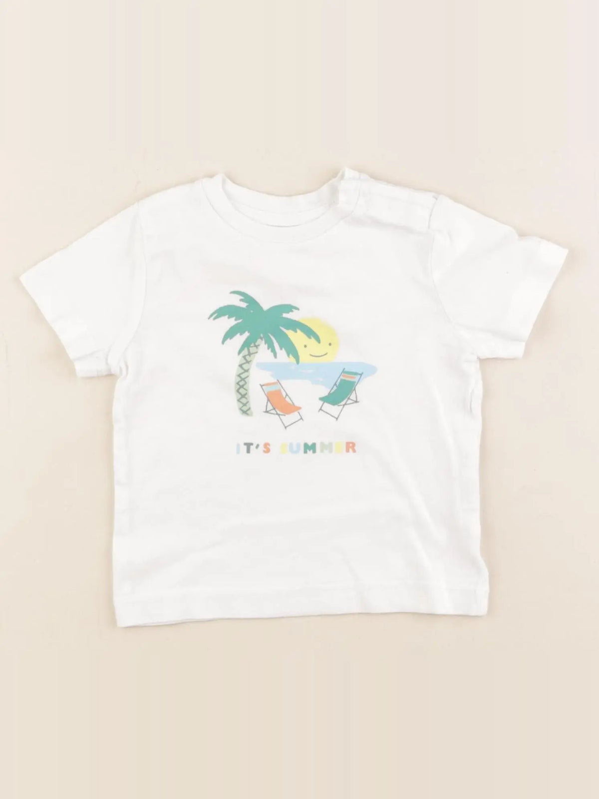 Boutchou - tee-shirt blanc - 6 mois