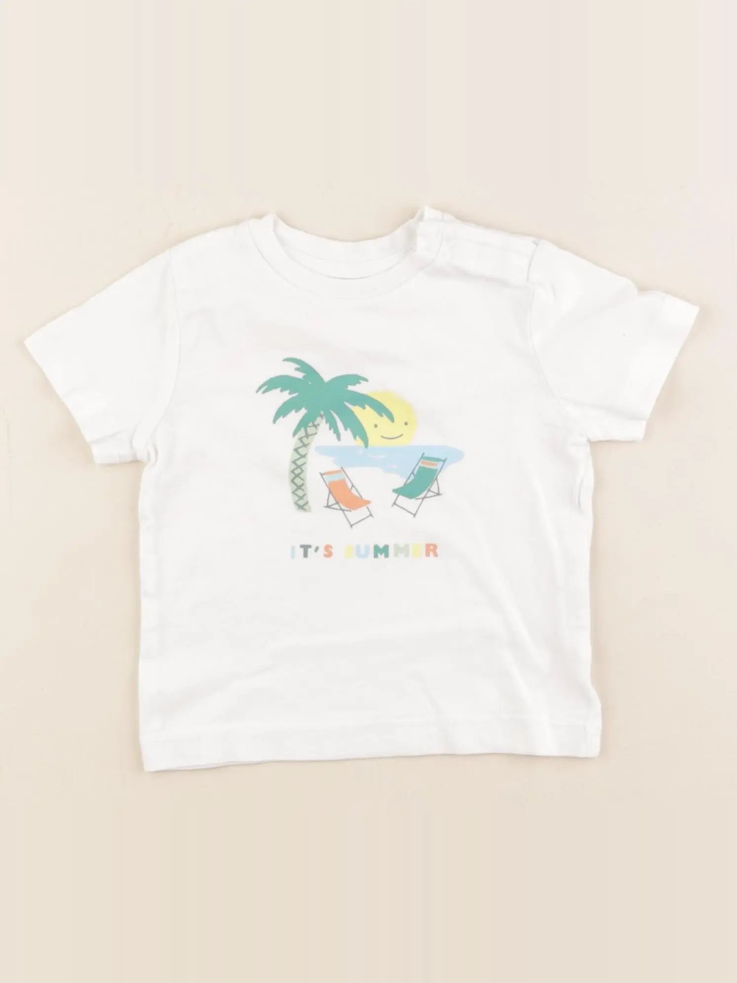 Boutchou - tee-shirt blanc - 6 mois