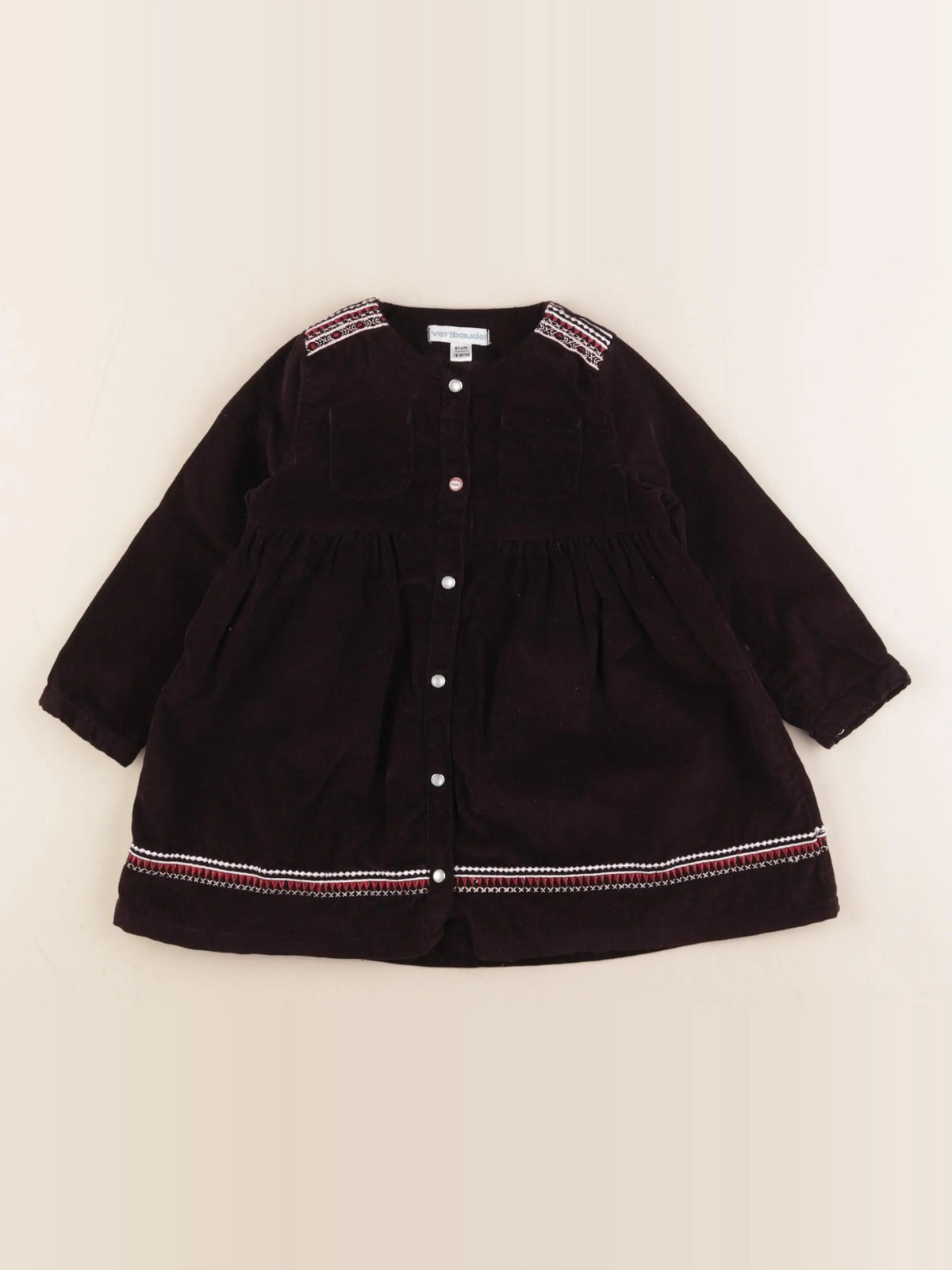 Vertbaudet - robe violet - 18 mois