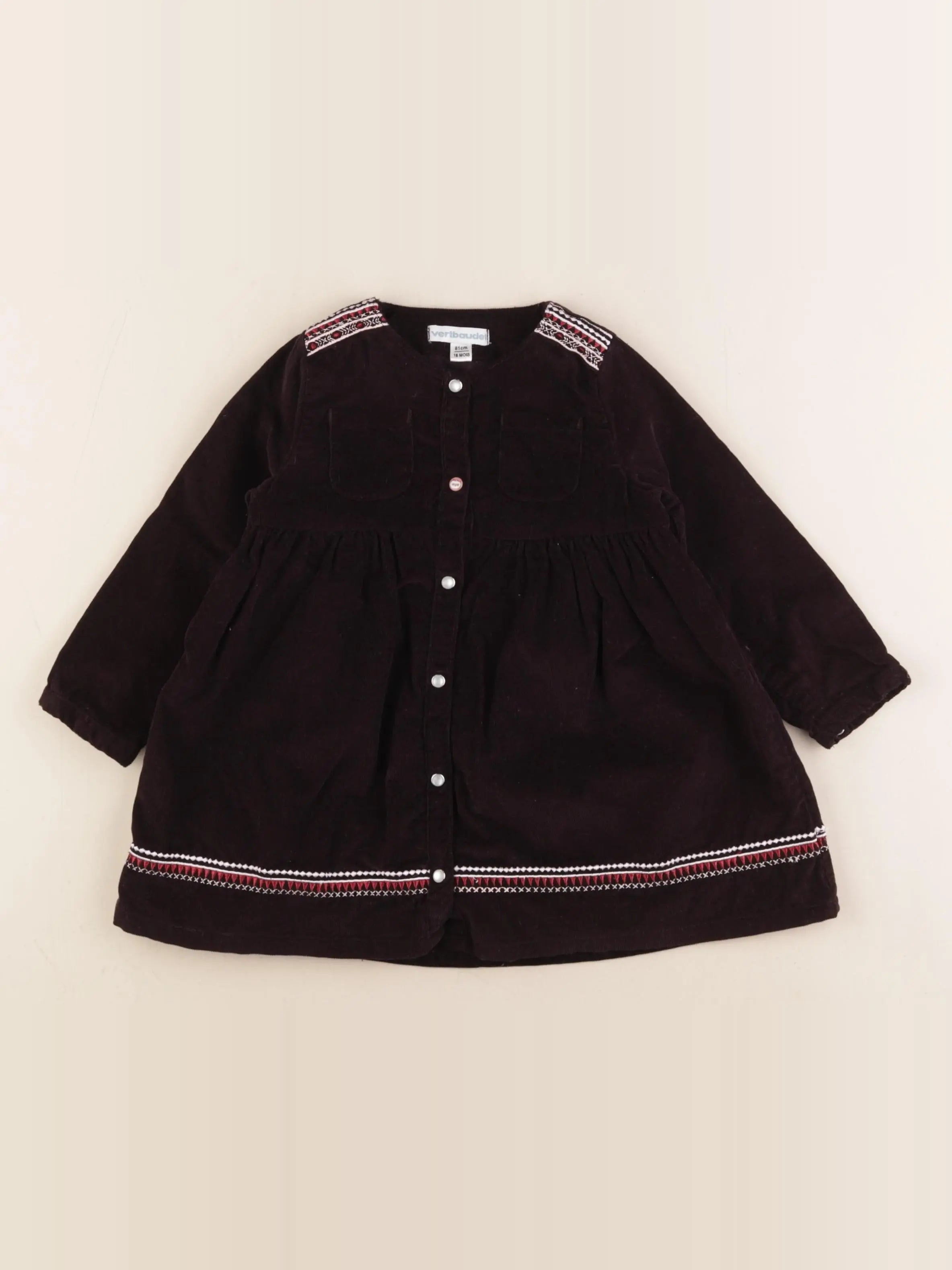 Vertbaudet - robe violet - 18 mois