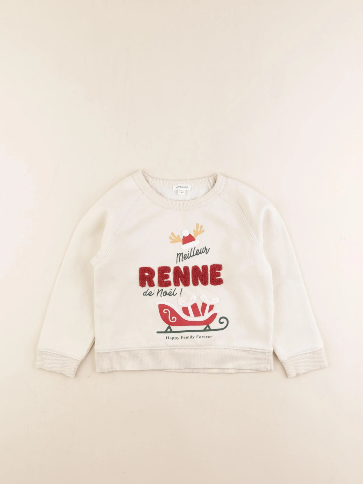 Vertbaudet - sweat multicolore - 5 ans