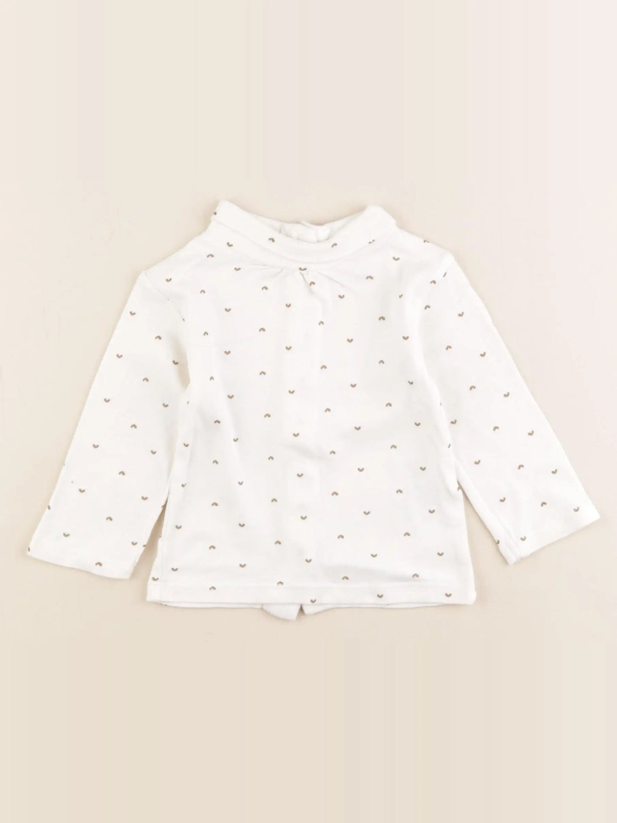 Vertbaudet - sous-pull blanc - 9 mois