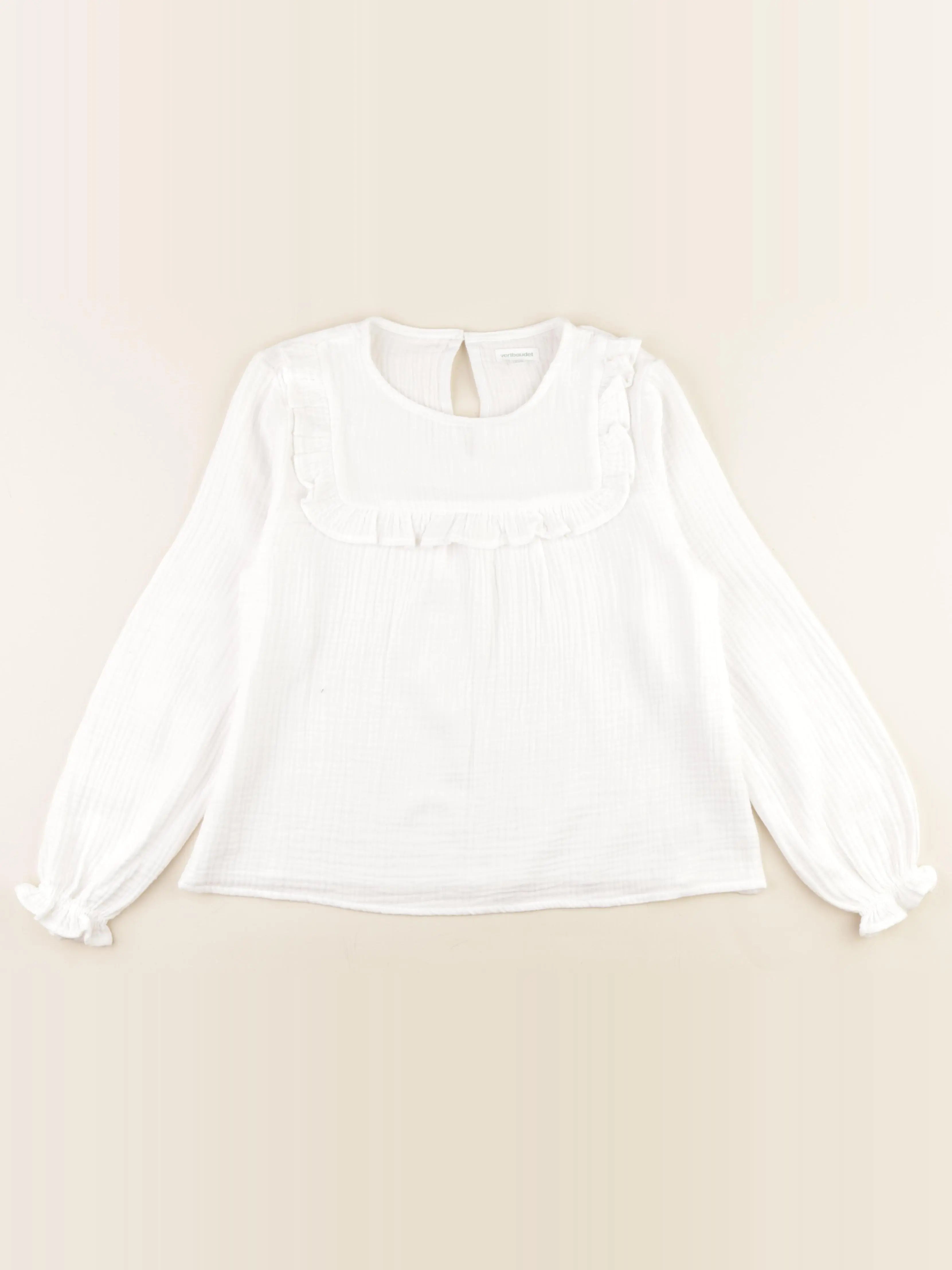 Vertbaudet - blouse blanc - 12 ans