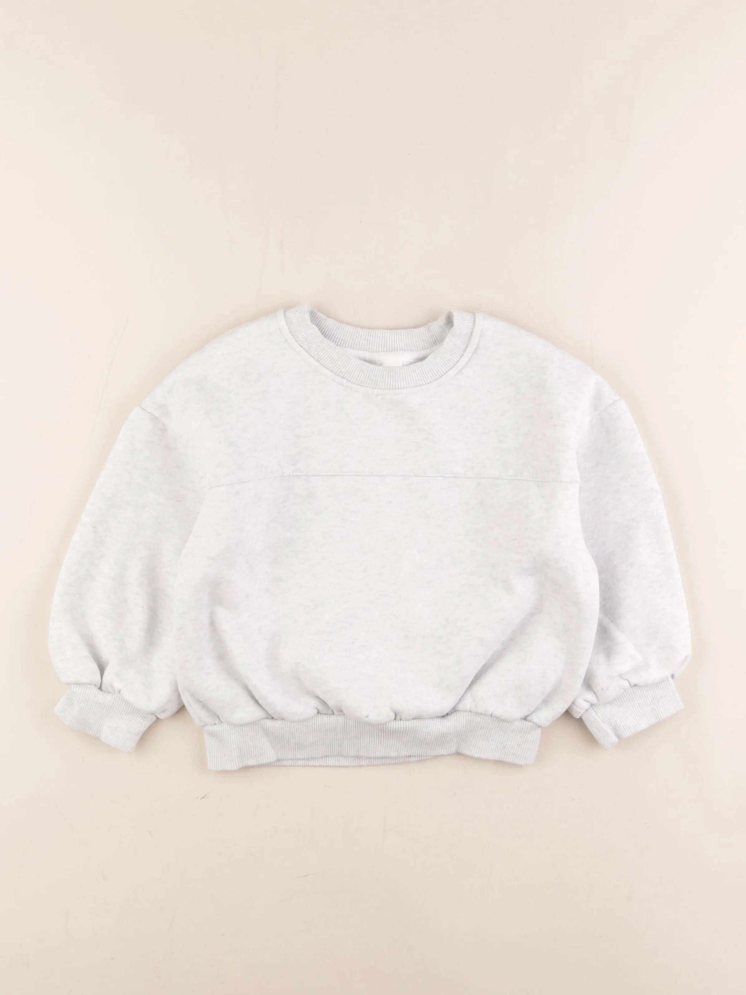 Gamin gamine - sweat gris - 3 ans