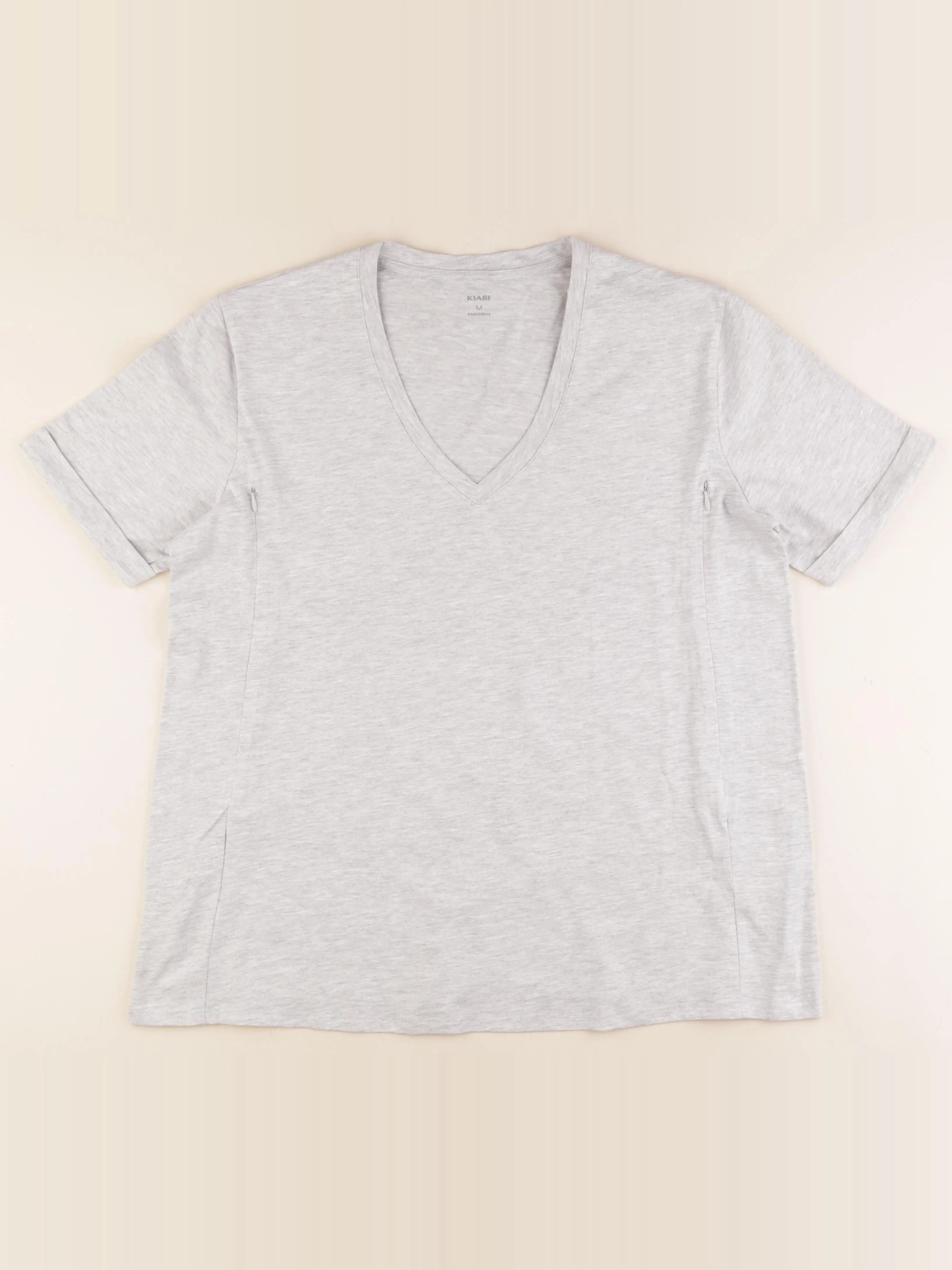 Kiabi - tee-shirt grossesse gris - m