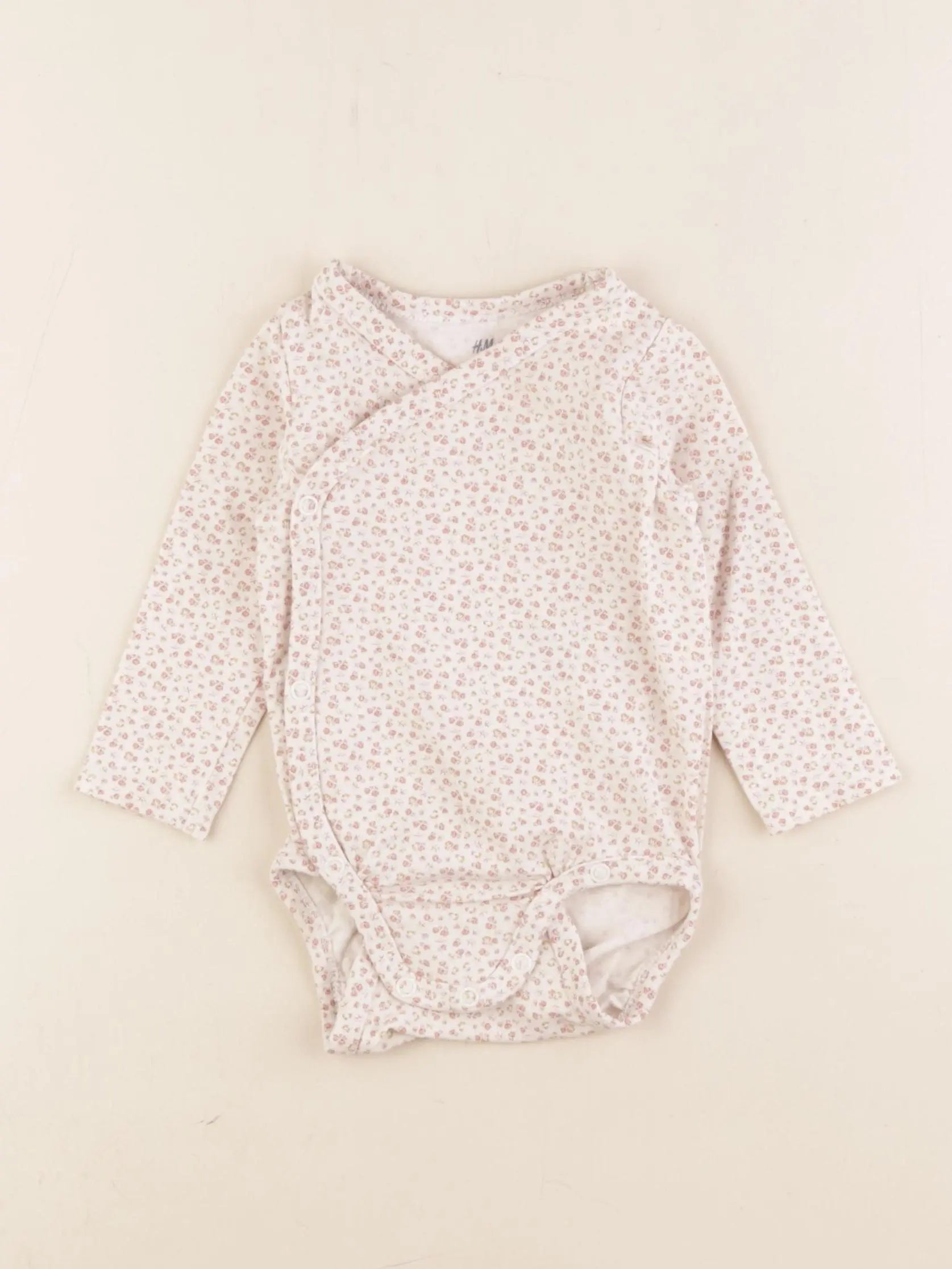 H&M - body rose - 4/6 mois