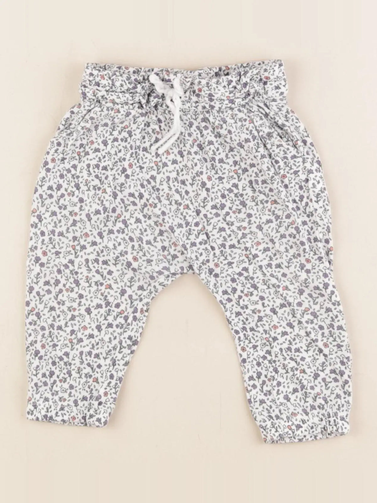 Vertbaudet - pantalon bleu - 6 mois