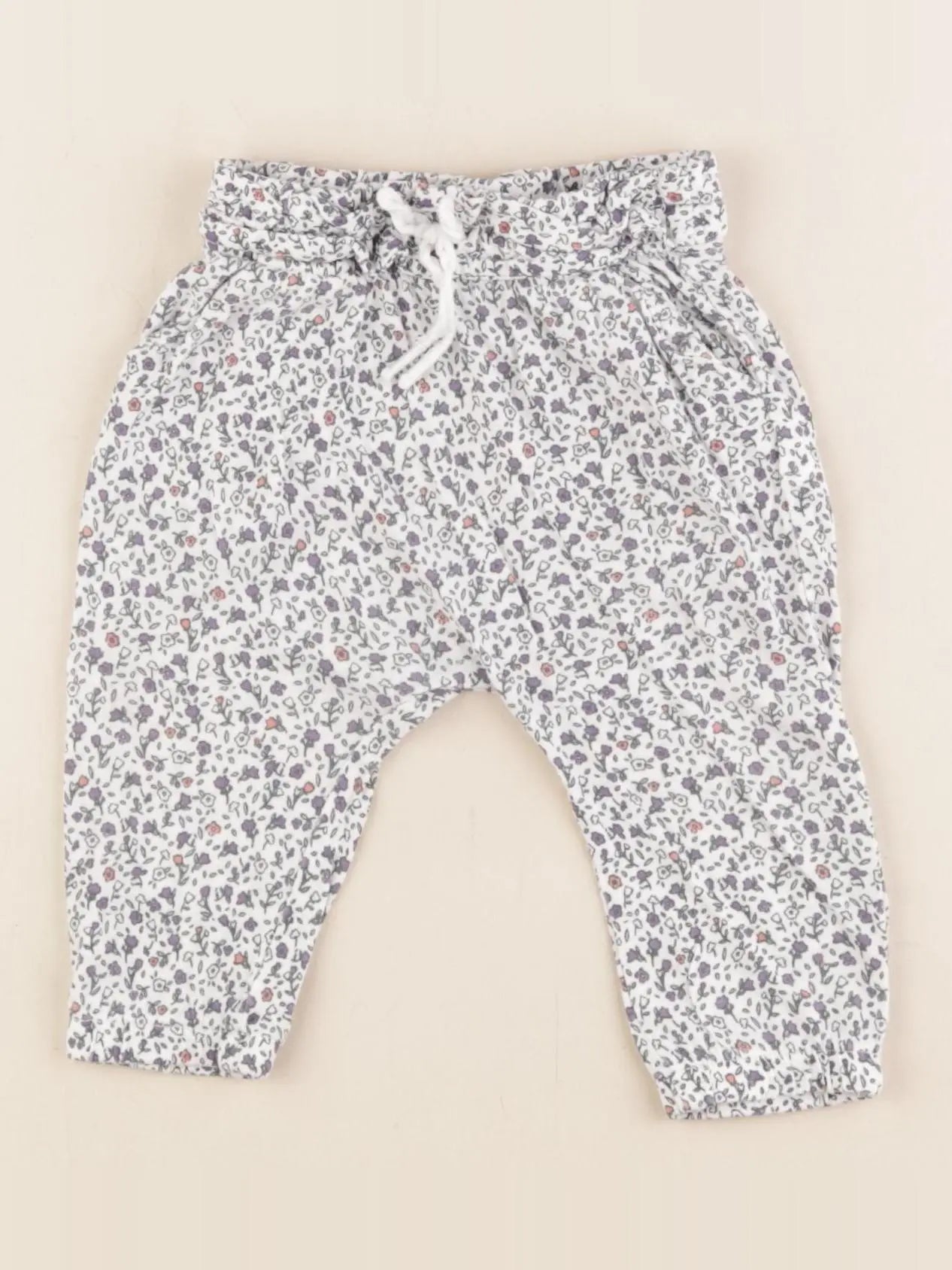 Vertbaudet - pantalon bleu - 6 mois