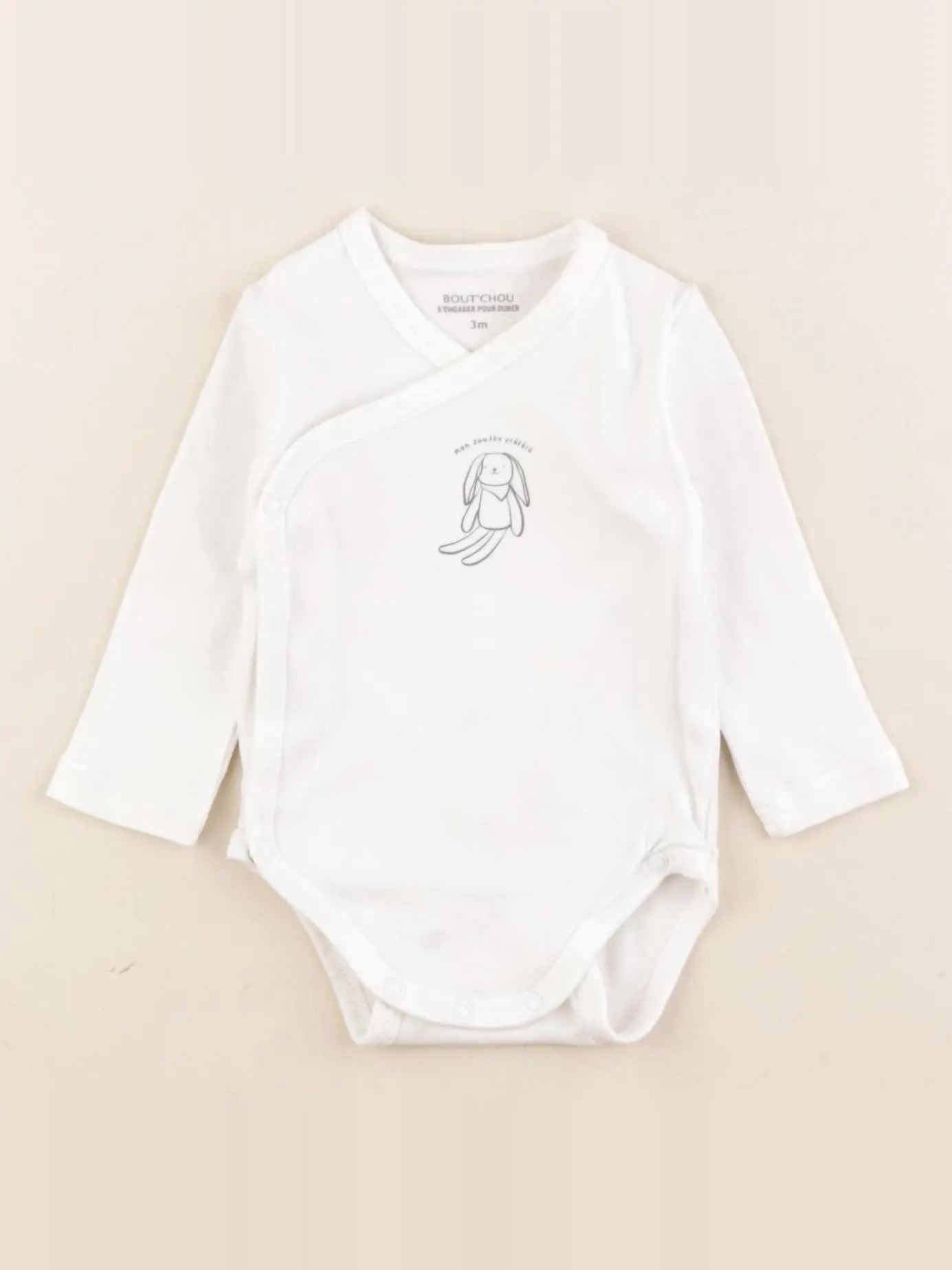 Boutchou - body blanc - 3 mois