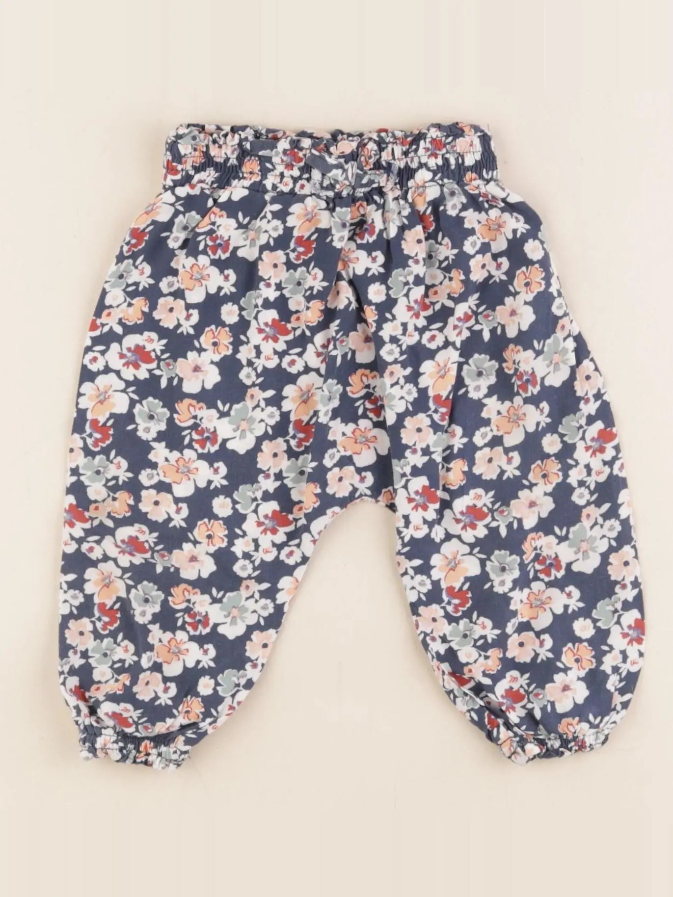 Vertbaudet - pantalon bleu - 6 mois