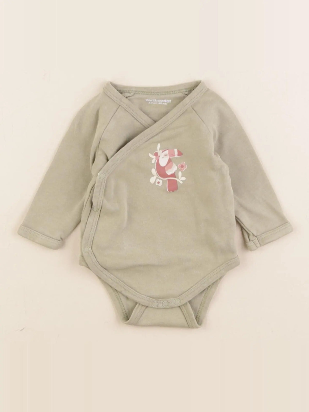 Vertbaudet - body vert - 3 mois
