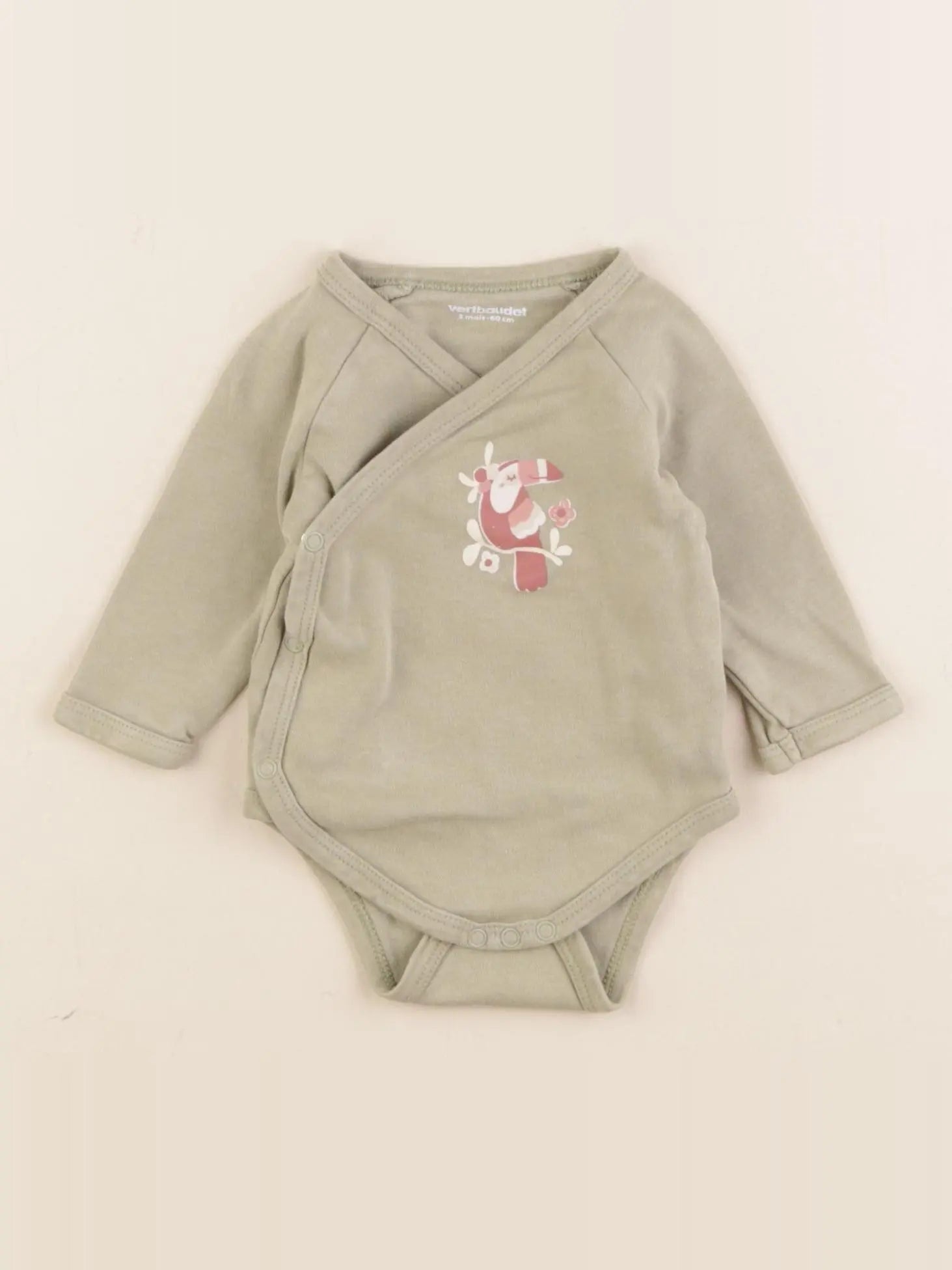 Vertbaudet - body vert - 3 mois