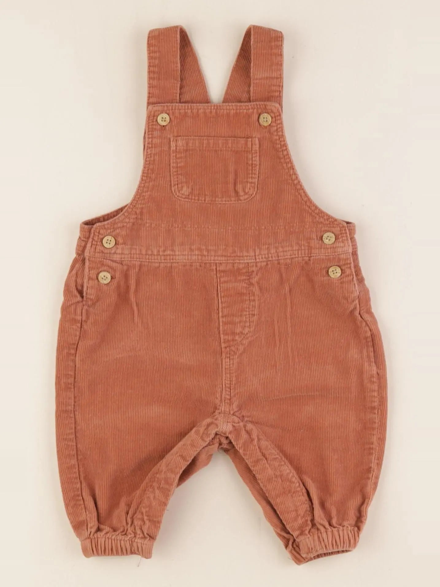Vertbaudet - salopette marron - 3 mois