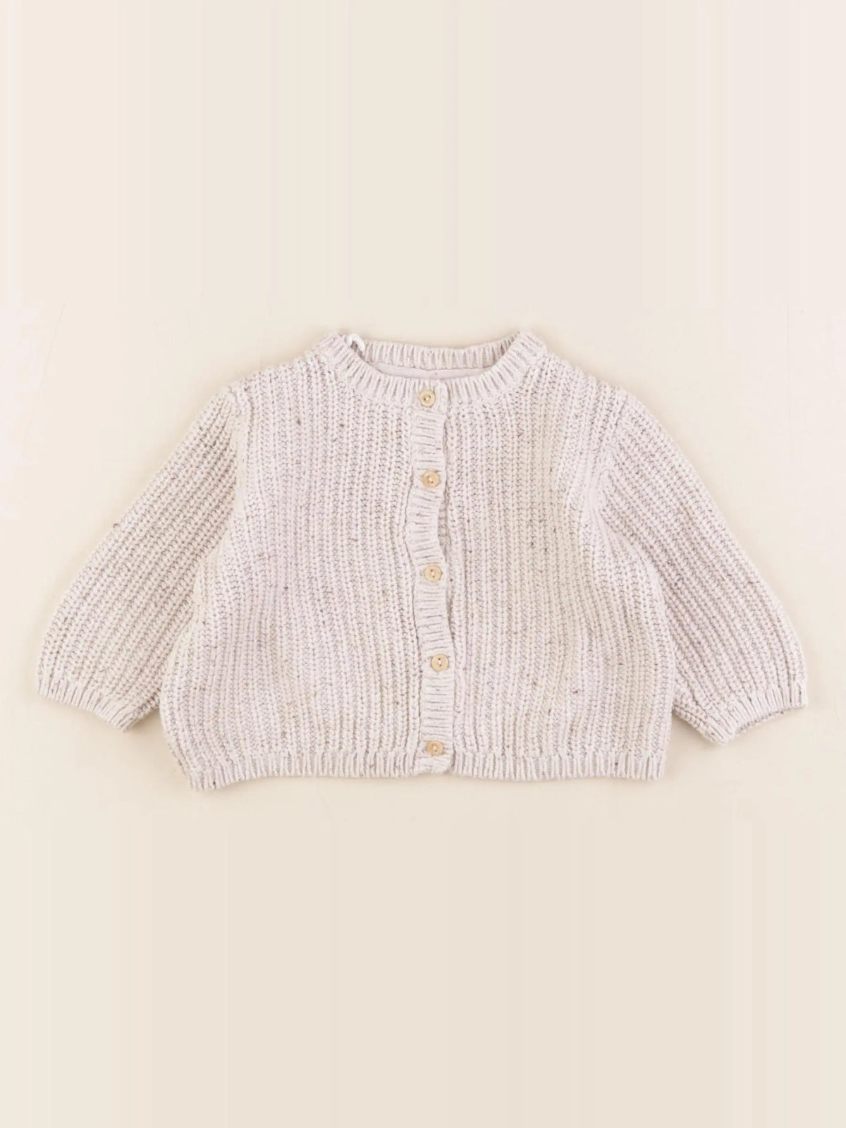 H&M - gilet marron - 1/2 mois