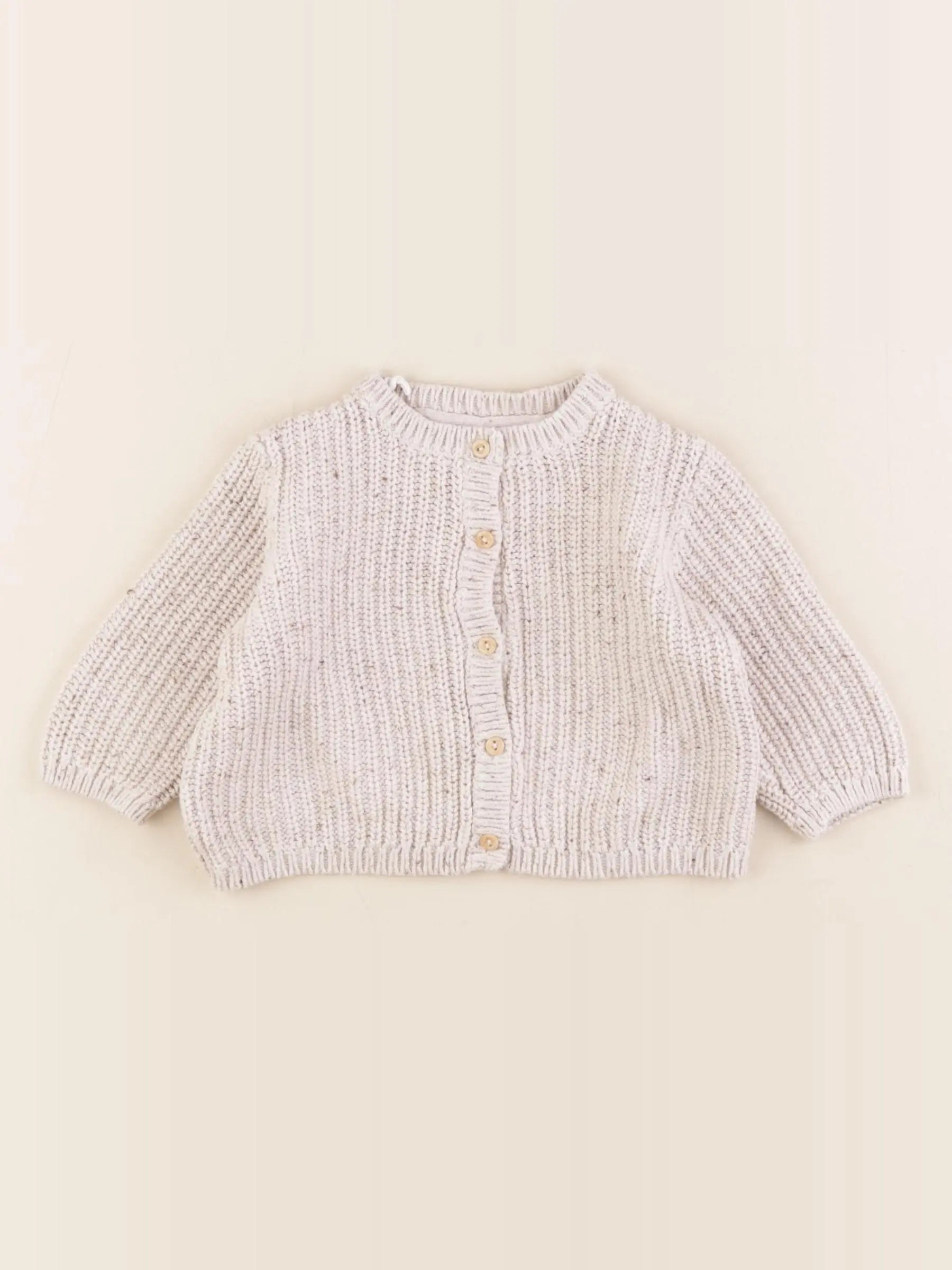 H&M - gilet marron - 1/2 mois