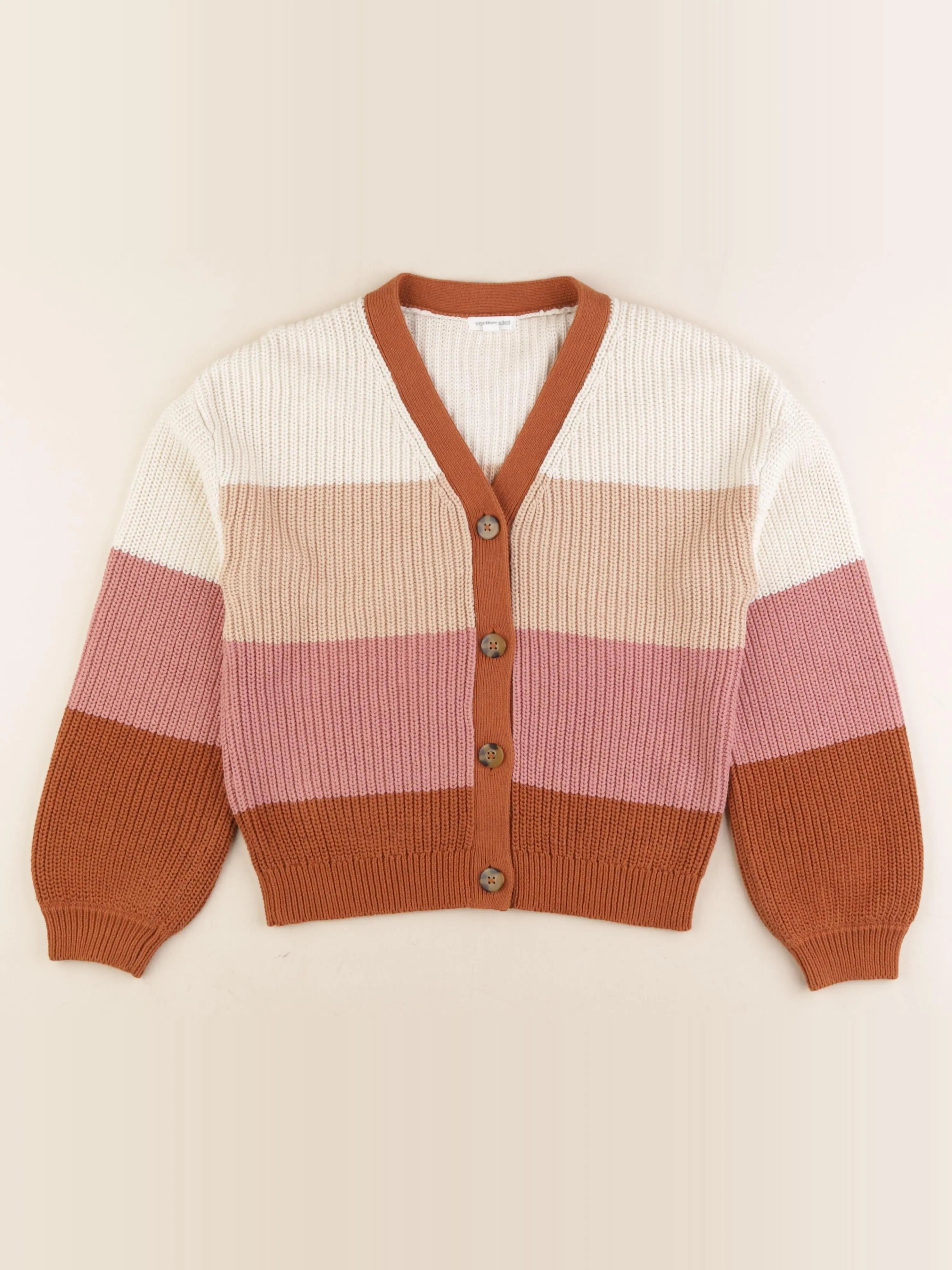 Vertbaudet - gilet multicolore - 10 ans