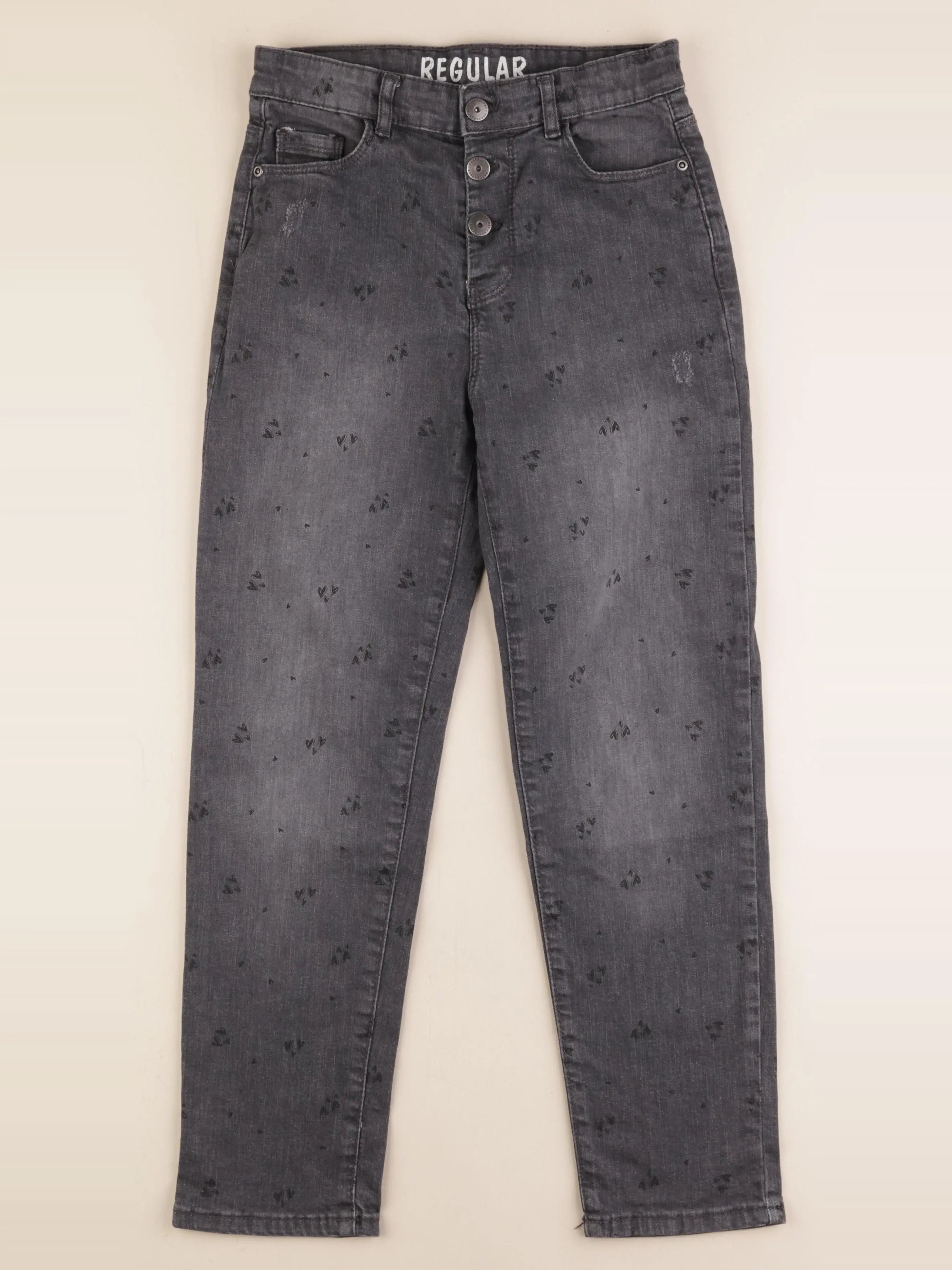 Vertbaudet - jean gris - 10 ans