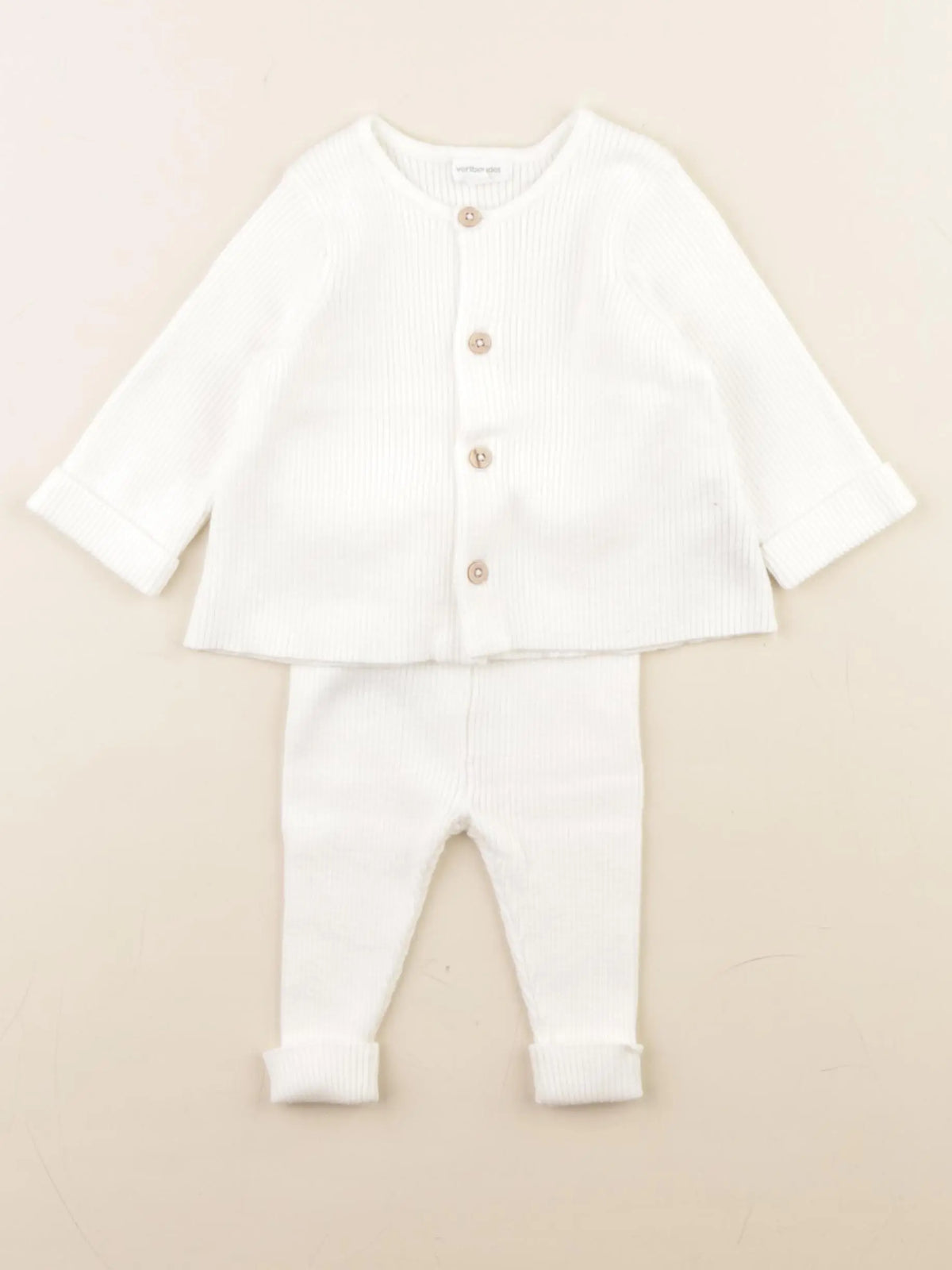 Vertbaudet - ensemble blanc - 3 mois